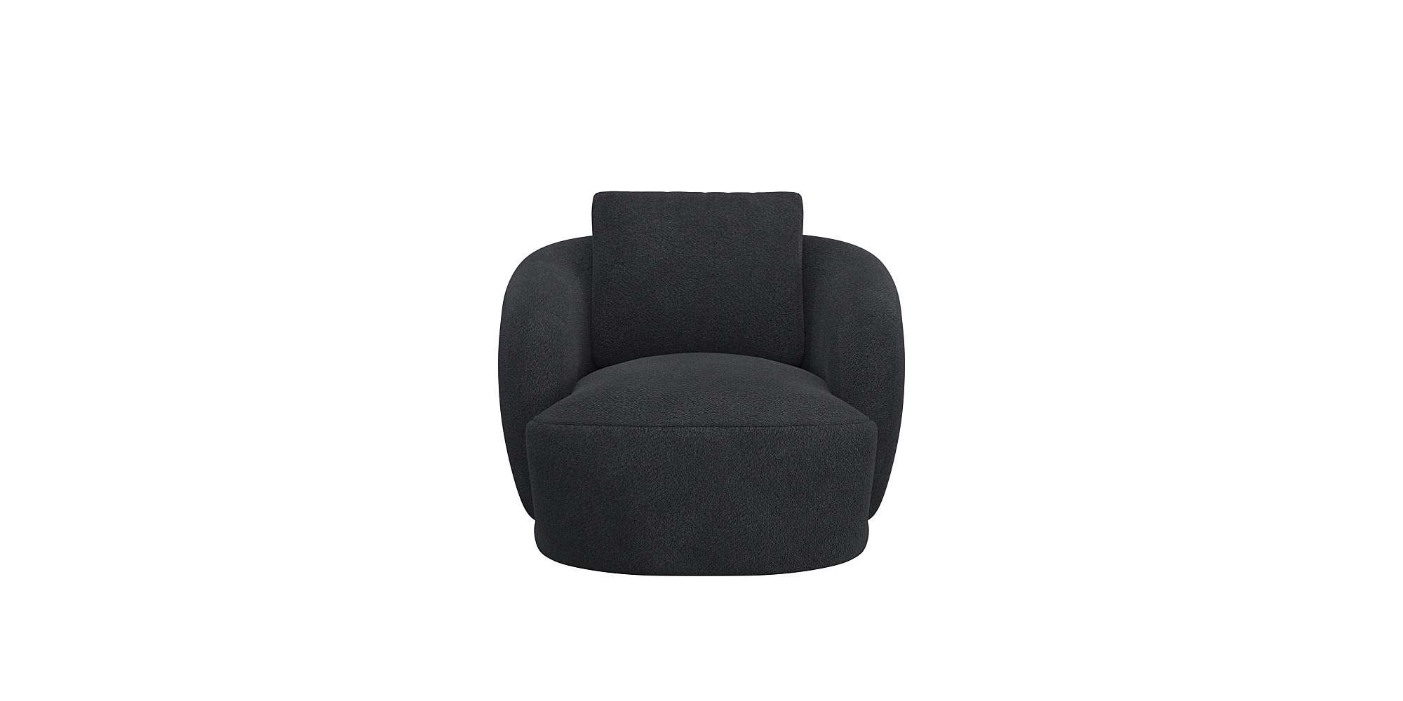 FLEXLUX Sessel »Torino, rund, drehbar, Einzelsofa, Polstersessel,«, Modernes, organisches Sessel-Design, Kaltschaum, Wellenunterfederung