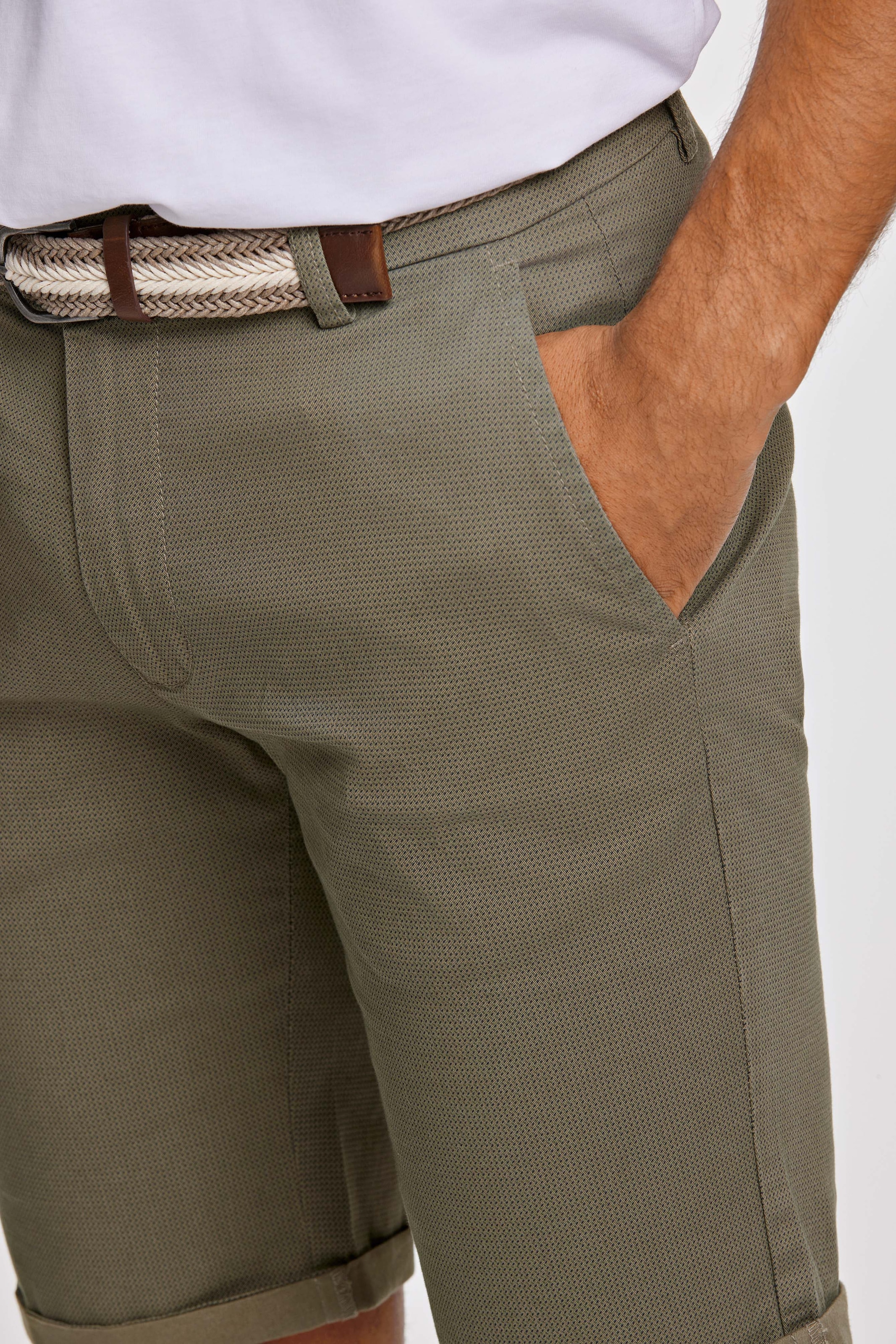 LINDBERGH Chinoshorts, (2 tlg.), Sommerhose mit Gürtel