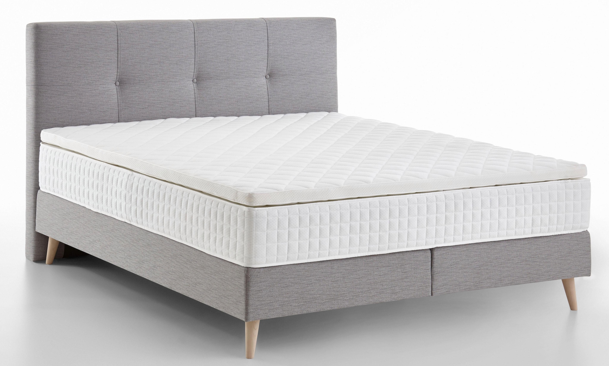 ATLANTIC home collection Boxspringbett, mit Topper in diversen Ausführungen günstig online kaufen