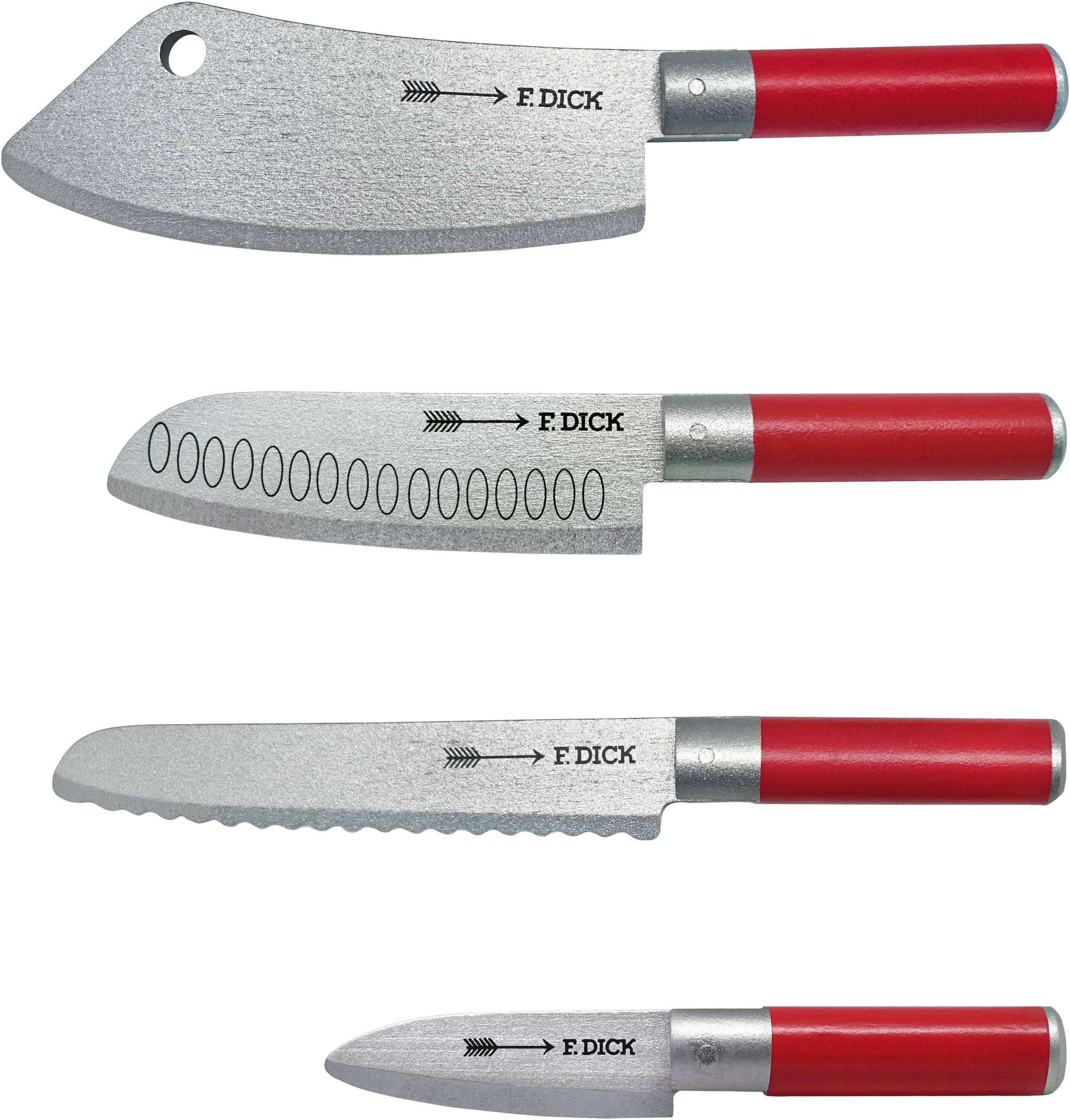 Tanner Spielbesteck »F. Dick Messer Set inkl. Messerblock«, aus Holz; FSC® - schützt Wald - weltweit