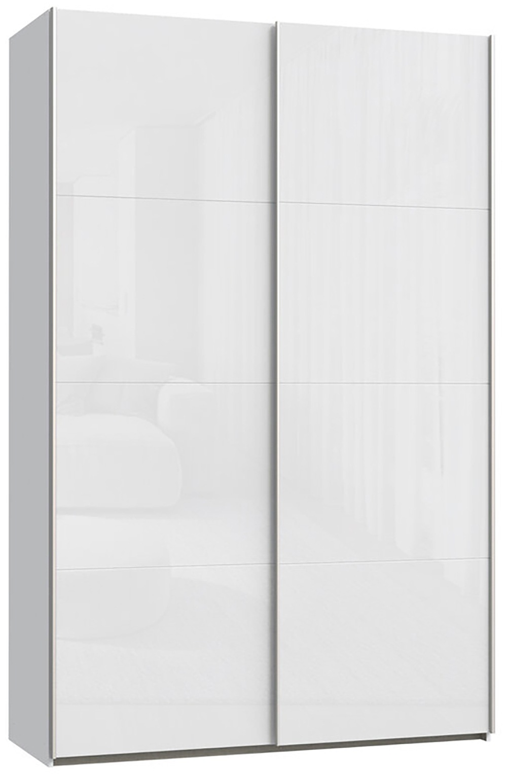 FORTE Schwebetürenschrank »Fittio, Made in Europe, 2 Schiebetüren, modernes Design«, Höhe 2,35 mtr, stehende Montage