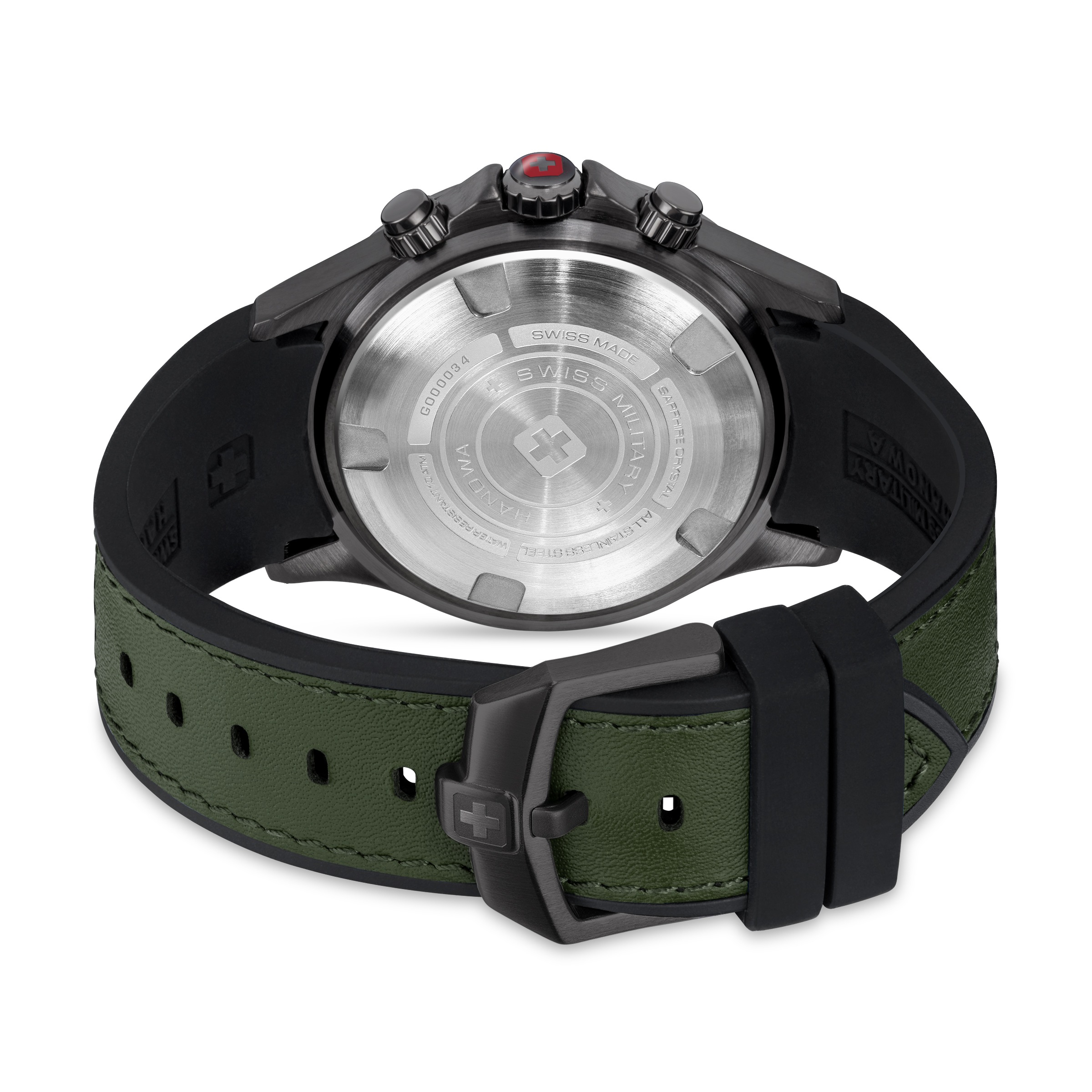 Swiss Military Hanowa Chronograph »Watchman« Quarzuhr, Armbanduhr, Herrenuhr, Swiss Made, Silikonarmband, analog