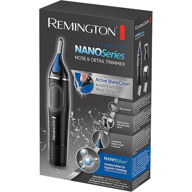 Remington Nasen- und Ohrhaartrimmer »NE3870«, 2 Aufsätze, mit Active  BladeClean-System, auch für Augenbrauen jetzt bestellen