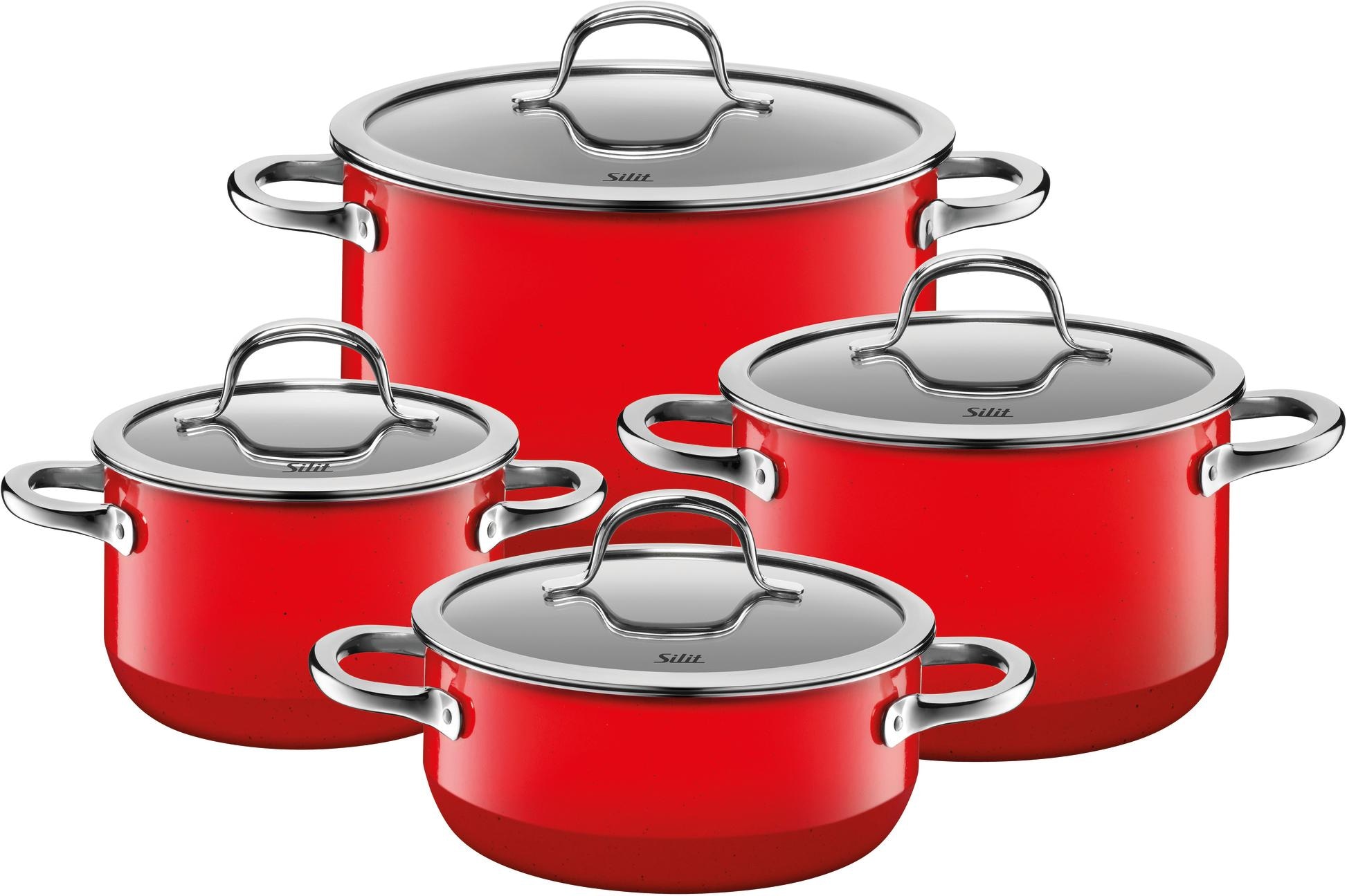 online Silargan®, Deckel 20, Topf-Set 20cm), Bratentopf Fleischtopf mit (Set, 24cm, »Passion 1x in 8 tlg., red«, Deckel 16, Made 3x Silit Germany kaufen mit