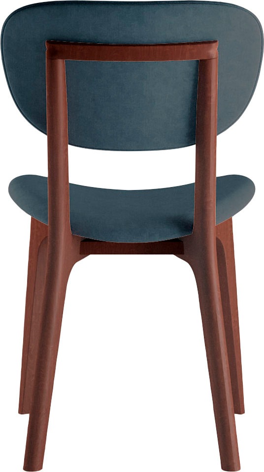 INOSIGN Stuhl »COZY Made in Italy«, (Set), 2 St., Microfaser, Gestell in Buche, Kirsch- oder Nussbaum, Massivholz, Design Stuhl