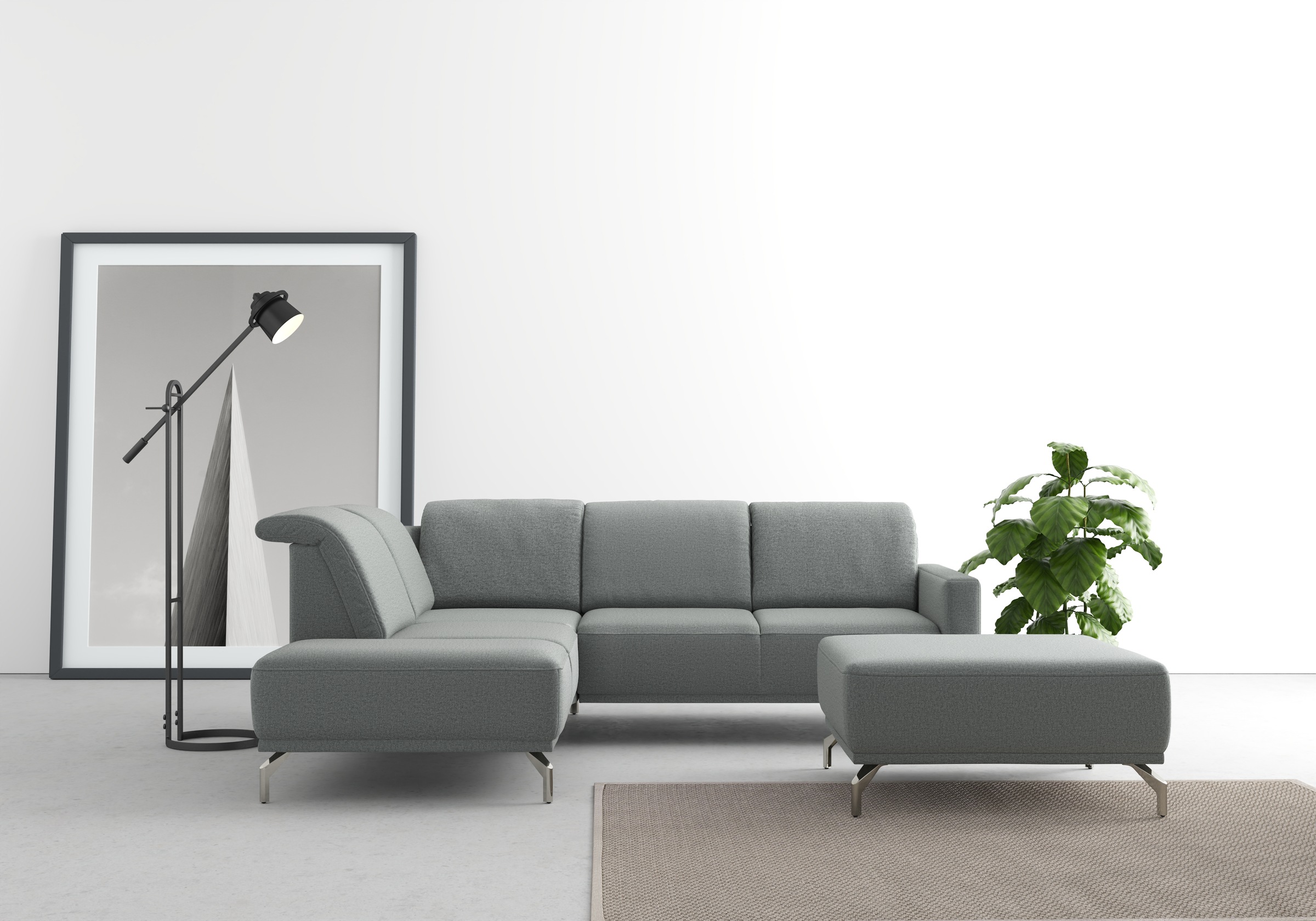 sit&more Ecksofa »Bailando L-Form«, wahlweise mit Kopfteilverstellung und V günstig online kaufen