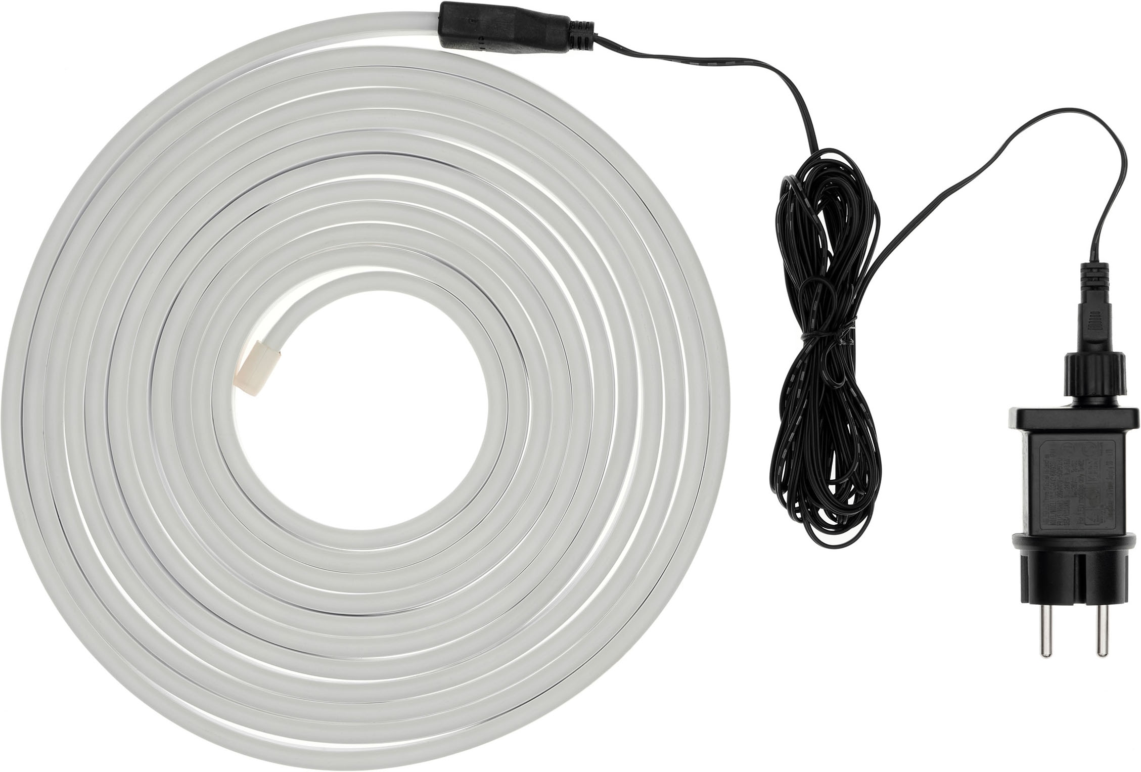 OTTO home LED-Lichterschlauch »in 6,12 o. 18 m Länge, warmweiß, Timer, Indoor, Outdoor, Garten Balkon« SMD-LED Neon-Technologie, weiß, IP44, 5 m Zuleitung, innen, außen