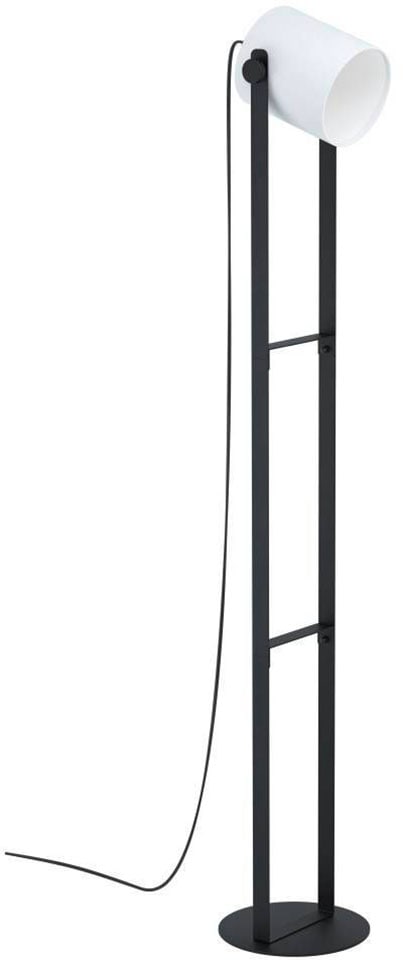 EGLO Stehlampe »HORNWOOD 1«, 1 flammig, Leuchtmittel E27 | ohne Leuchtmittel, schwarz / L23 x H140 x B23 cm / Stehlampe / Lampenschirm schwenkbar
