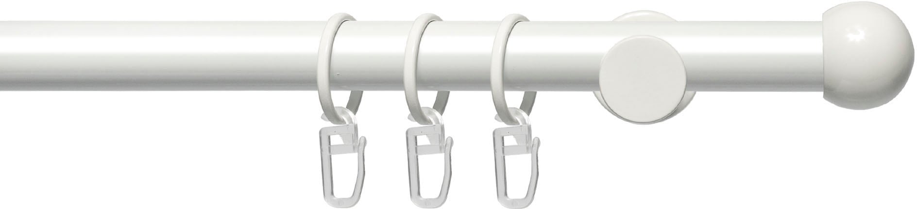 Liedeco Gardinenstange »Fertigstilgarnitur 20 mm Power Kugel« Ø 20 mm 1 läu günstig online kaufen