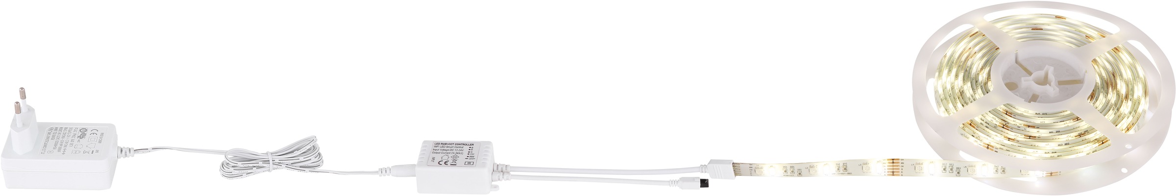 GLOBO LIGHTING LED Stripe »EDUARD«, Band/Farben fixierbar/kompatibel mit Smart Home und Alexa