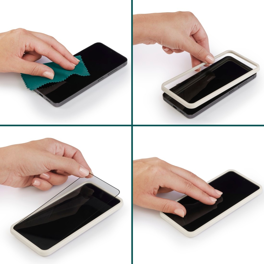 Hama Displayschutzglas »Handy-Schutzglas für Samsung Galaxy S26 Ultra, Montagehilfe« für Samsung Galaxy S26 Ultra D3O Schutzglas, 10H Härte, Fullscreen Vollabdeckung, Ultraclear HD