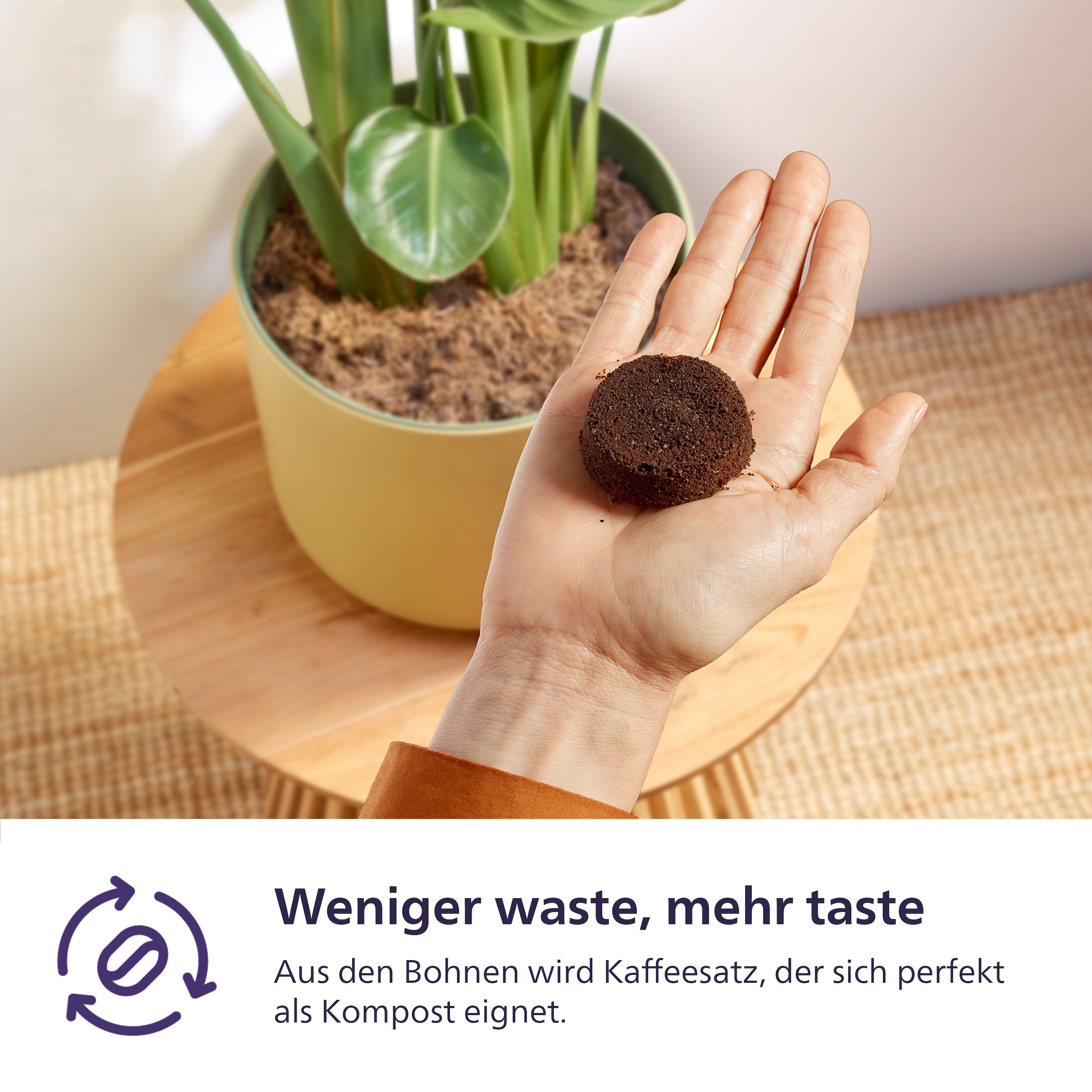 PHILIPS baristina Espressomaschine »mit Bean swap BAR320/00 mit Mahlwerk für ganze Bohnen«, Dualer Bohnenbehälter, Naturweiß​