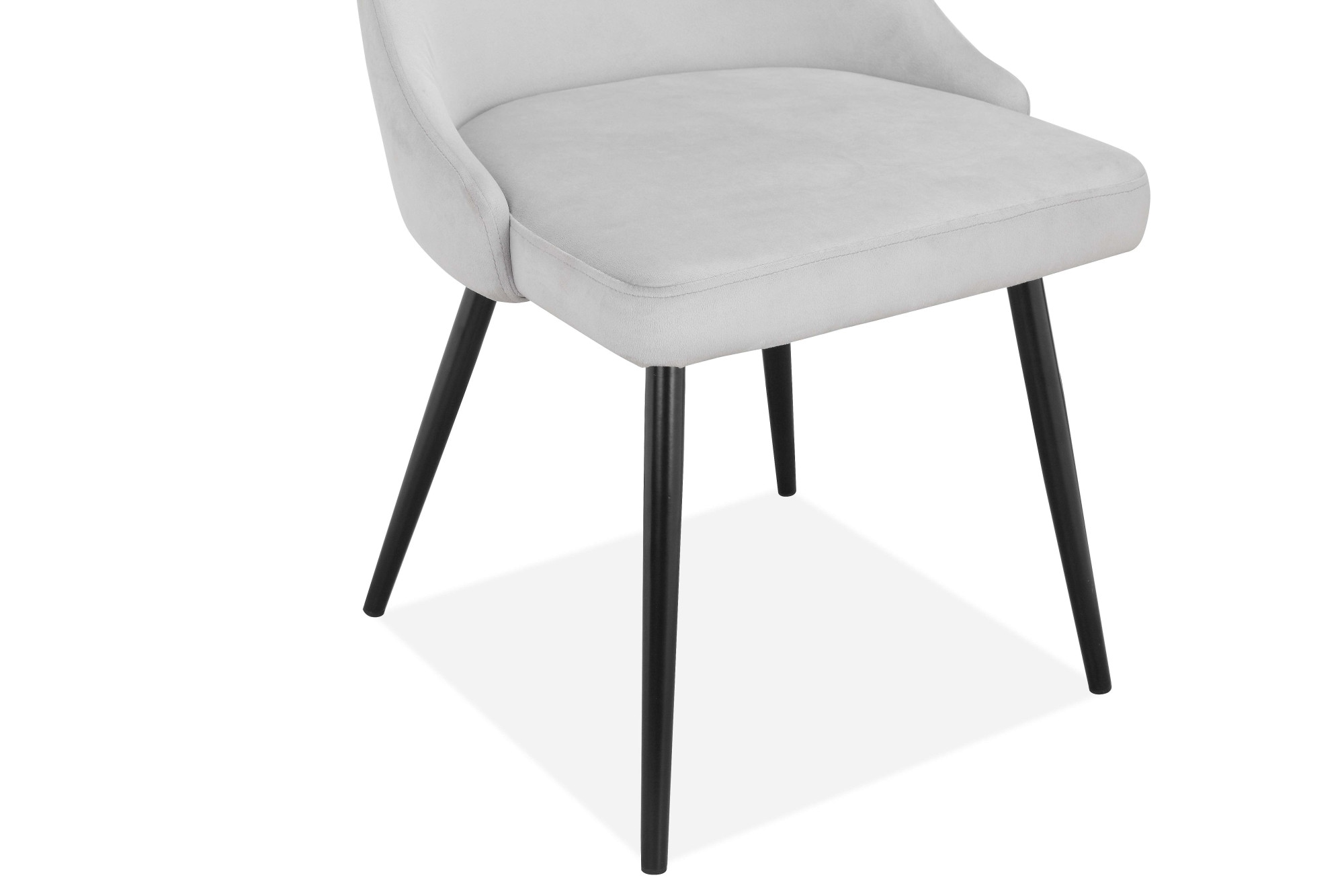 INOSIGN Essgruppe »Danny-Malio«, (Set, 5 tlg., Set 140 cm), Glastisch 140x80 cm mit 4 Stühlen (Veloursstoff), Gestell aus Metall