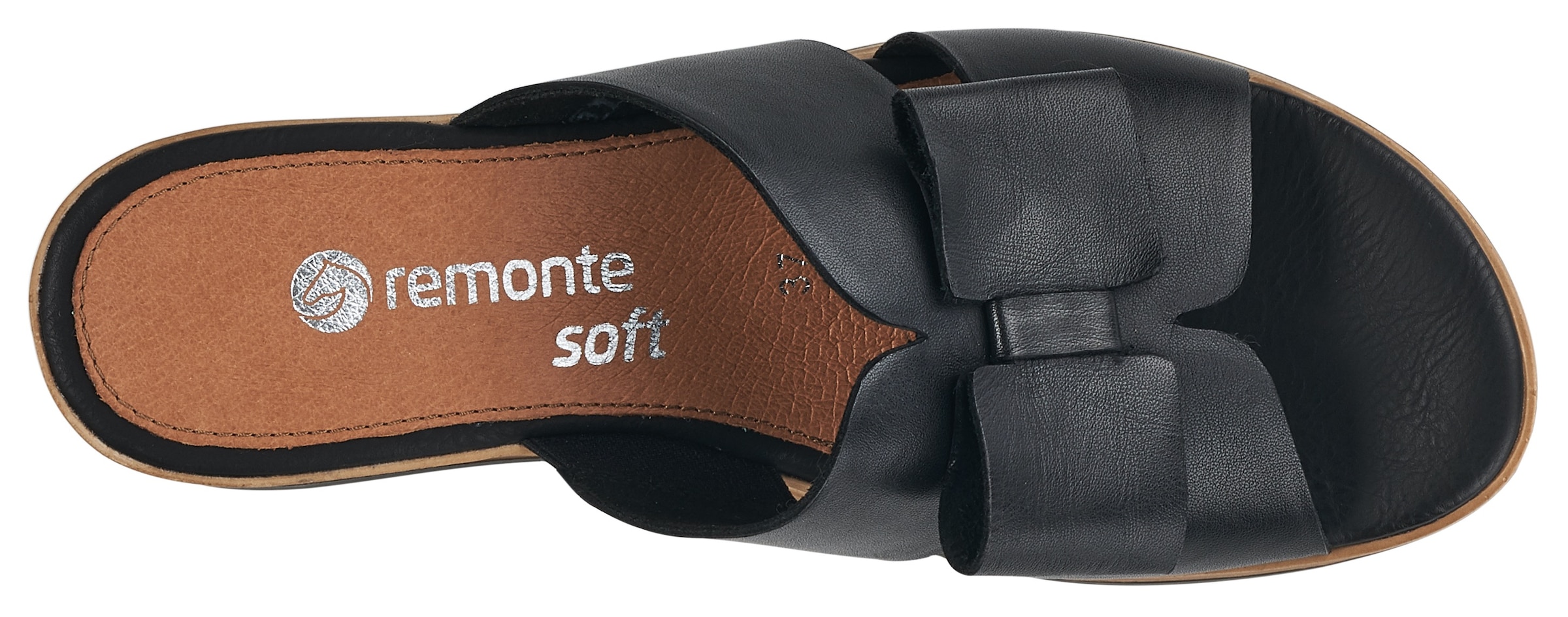 Remonte Pantolette, Keilabsatz, Sommerschuh mit schöner Zierschleife