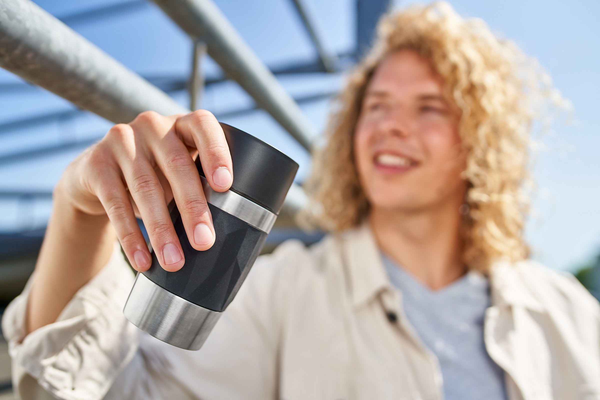 Emsa Thermobecher »Travel Mug Compact«, 0,3L, Edelstahl, 3h warm/6h kalt, 360°Trinköffnung, spülmaschinenfest