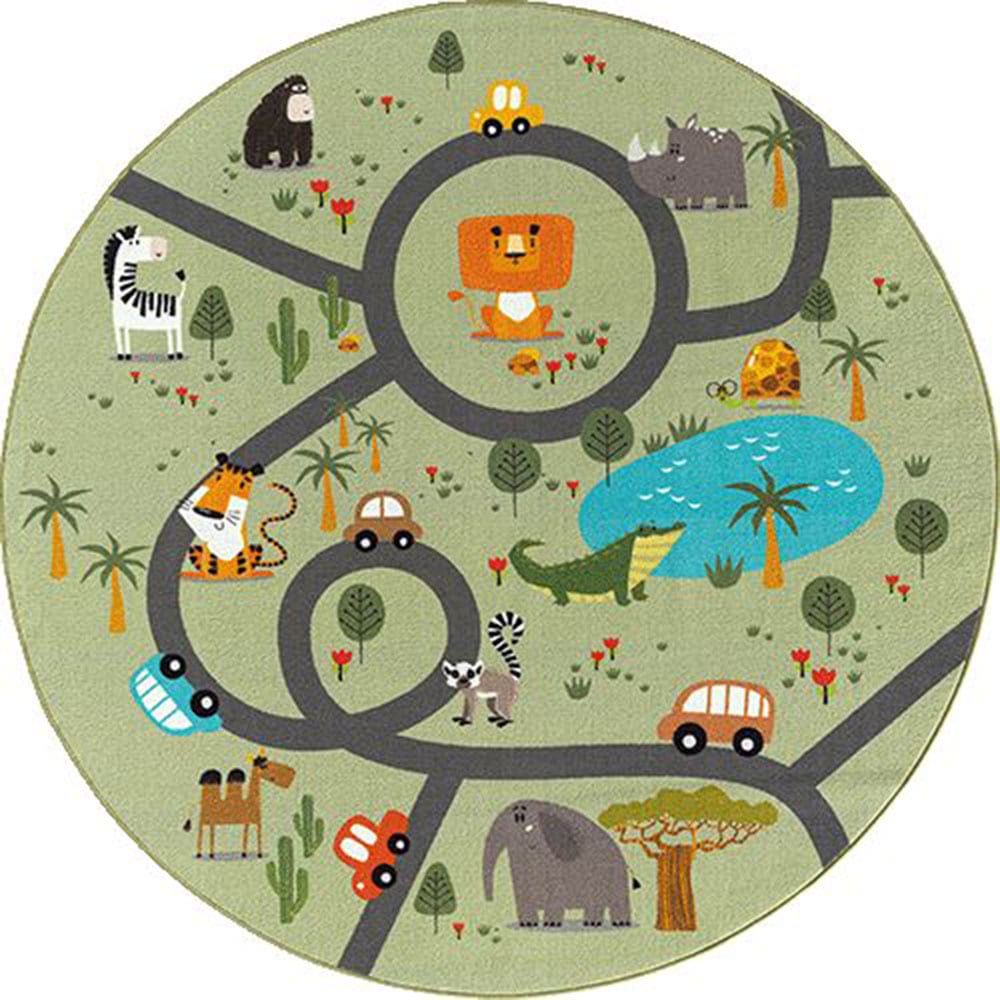 the carpet Teppich »Happy Life«, rund, 4 mm Höhe, Life Kinderzimmer Teppich Spielteppich pflegeleicht