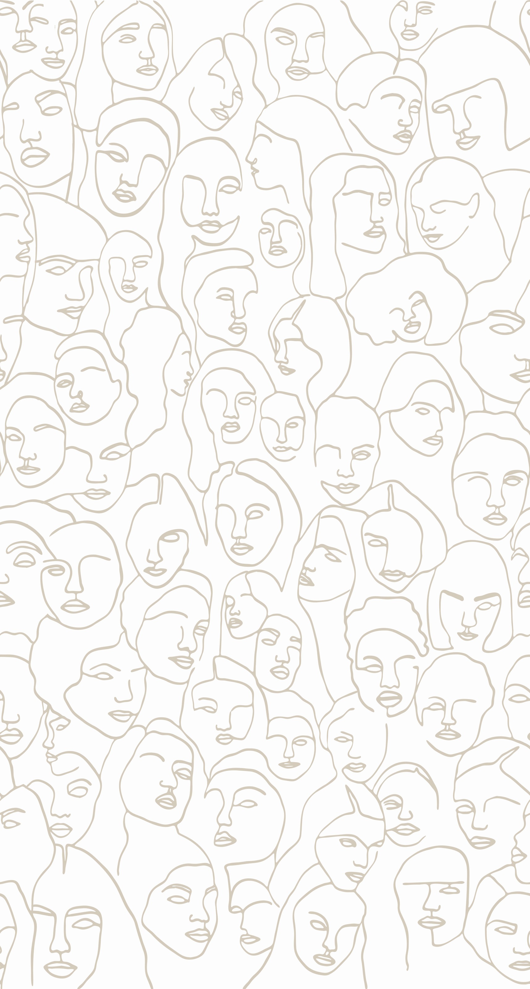 vtwonen Fototapete »Faces« 3D-Optik glatt 150x280 cm günstig online kaufen