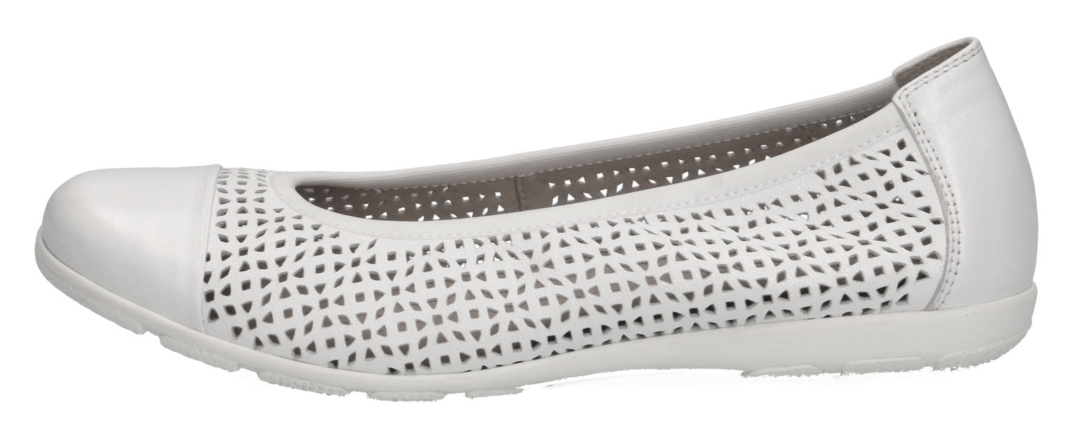 Caprice Ballerina, Slipper, Bequemschuh, Schlupfschuh mit Perforation