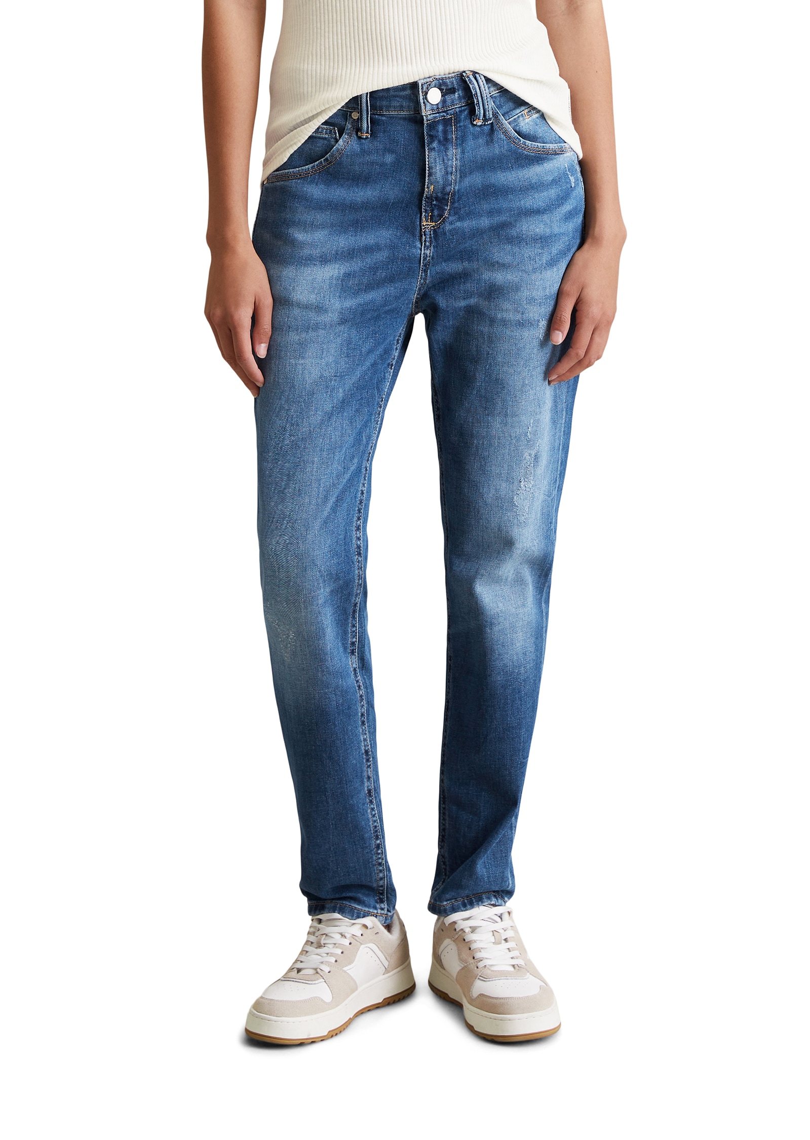 Marc O'Polo DENIM Boyfriend-Jeans »Freja« in heller Waschung