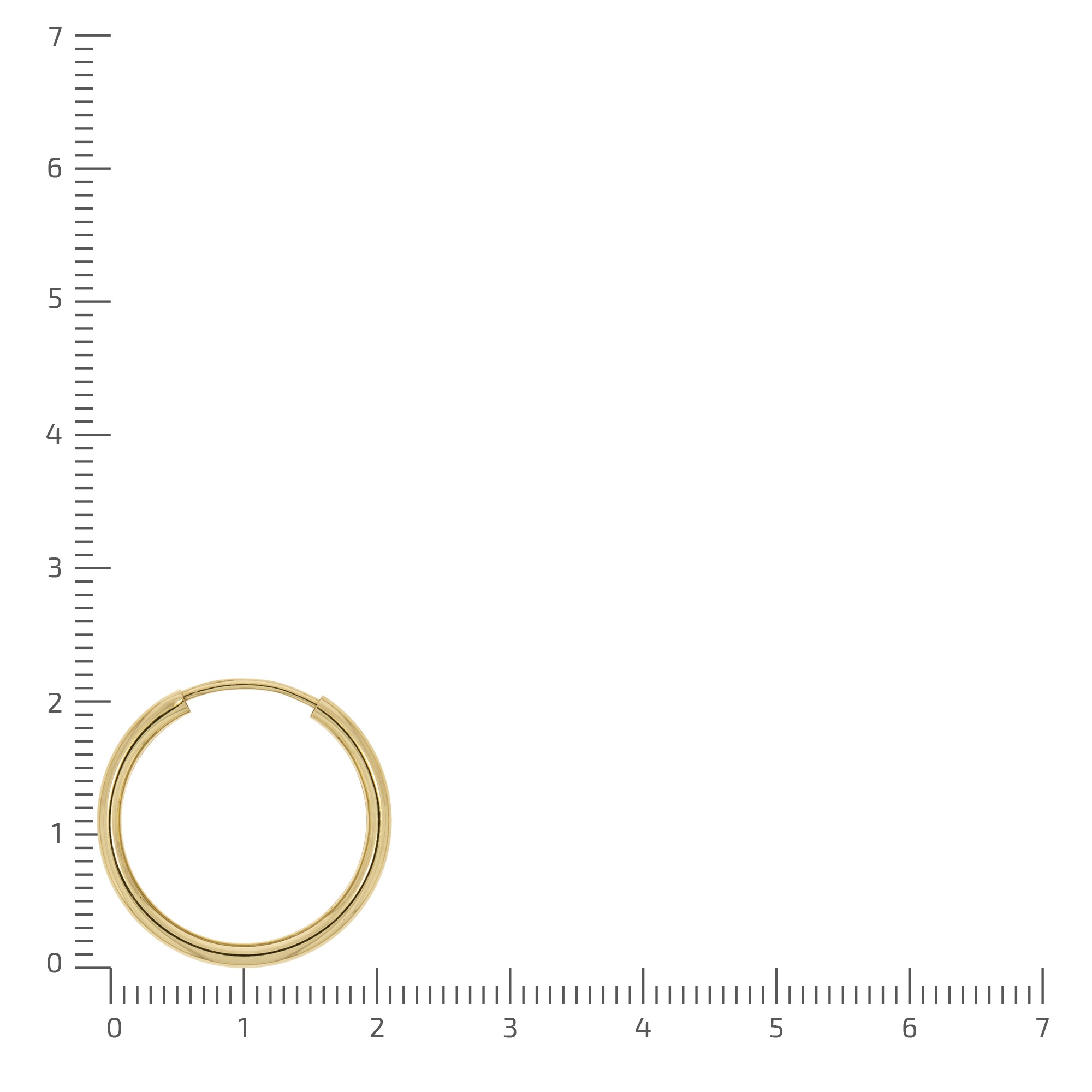 Vivance Paar Creolen »585/- Gelbgold glanz 20 mm«