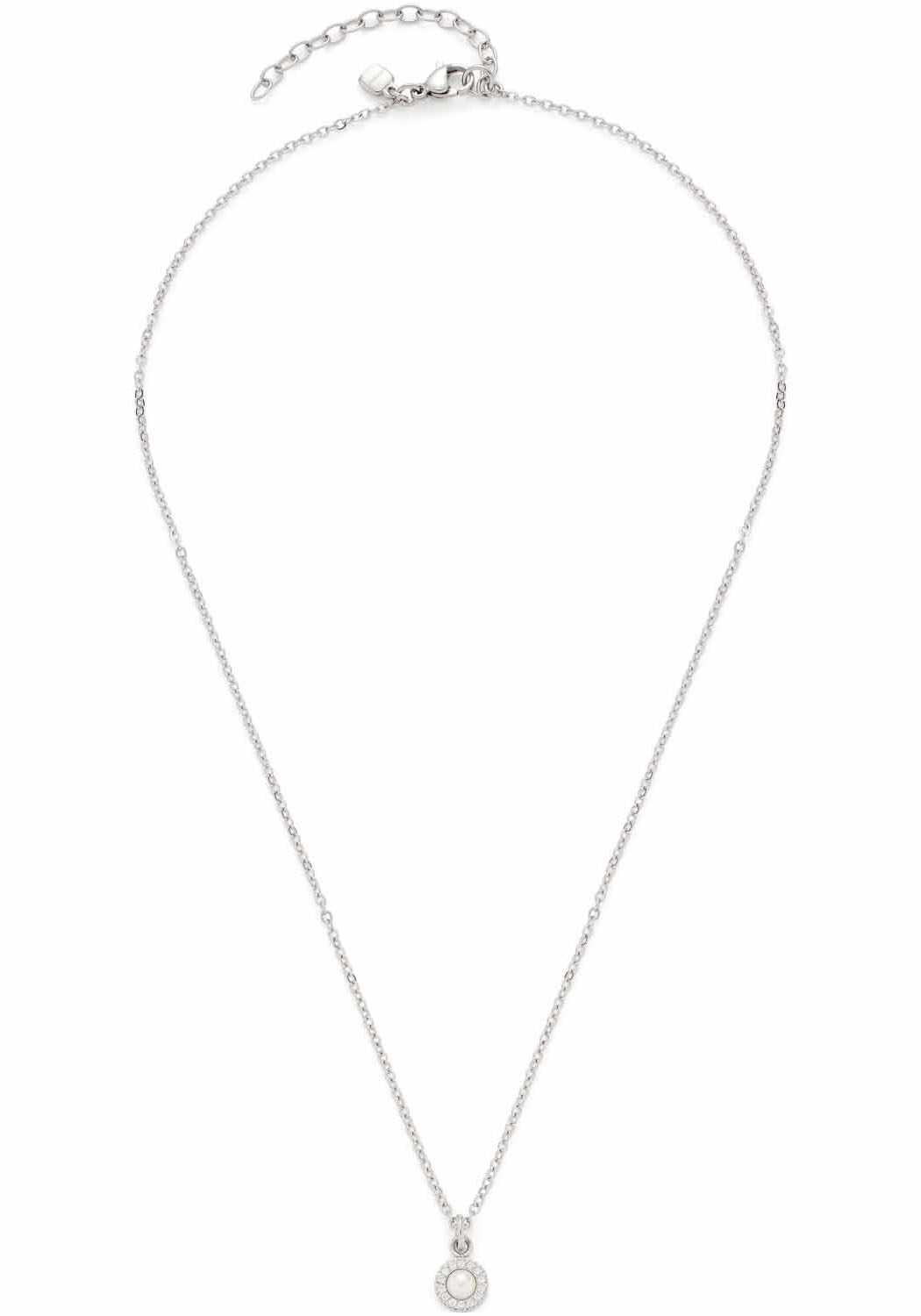 LEONARDO Kette mit Anhänger »Halskette Isa, 023346, 023348«, mit Glasstein oder Glasperle und Zirkonia (synth.)