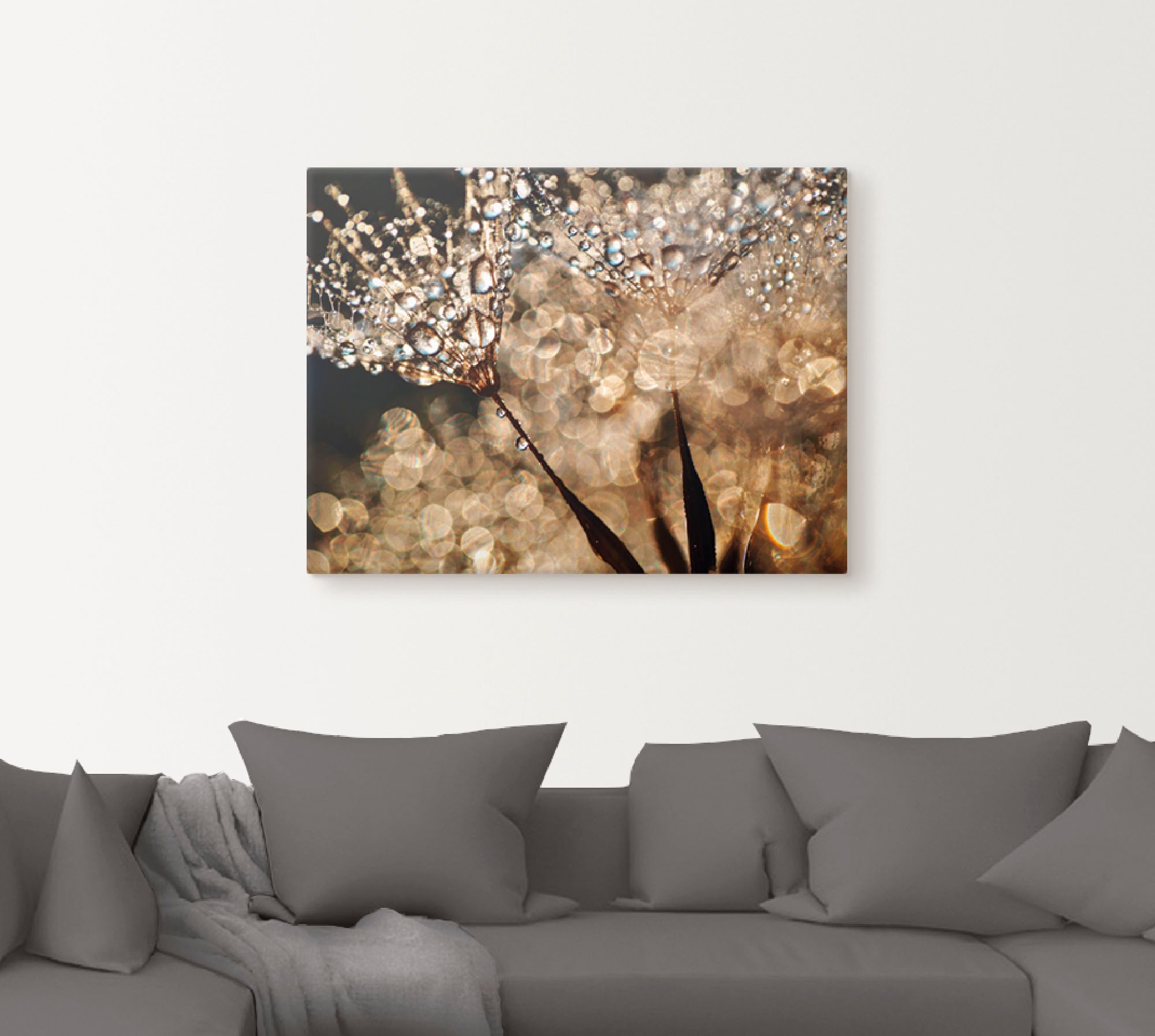 Artland Wandbild »Pusteblume Goldschimmer« 1 Stk. tlg. als Alubild, Outdoor günstig online kaufen
