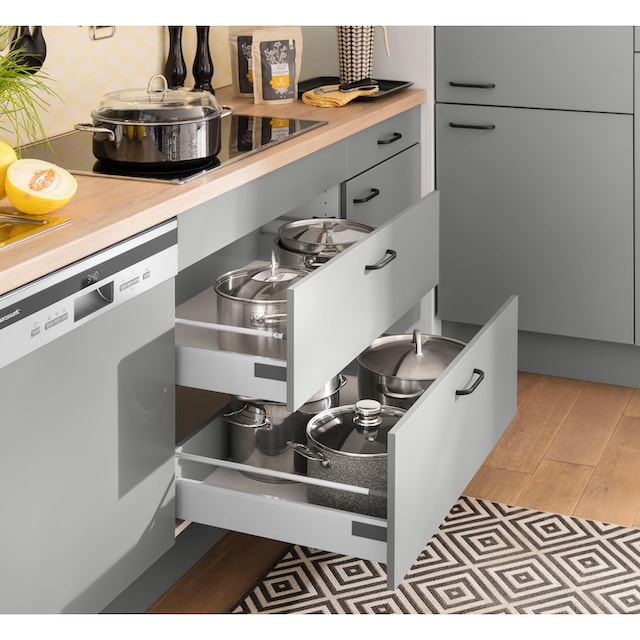 OPTIFIT Küchenzeile »Elga«, Premium-Küche, Soft-Close-Funktion, großen  Vollauszügen, Breite 390 cm online bestellen