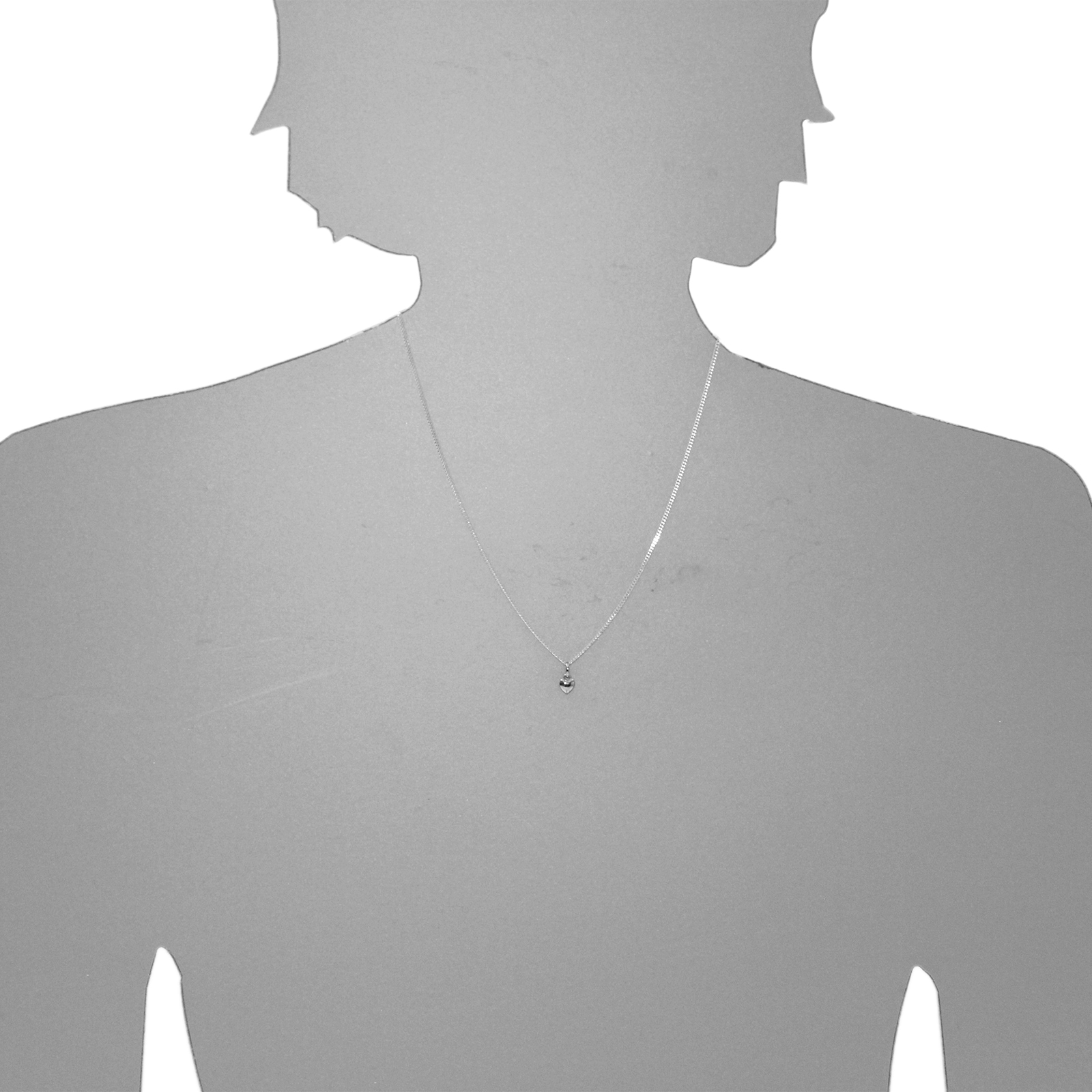 OSTSEE-SCHMUCK Kette mit Anhänger »Ostsee-Schmuck Kette mit Anhänger kleines Herz 5 mm«, (2 tlg.)
