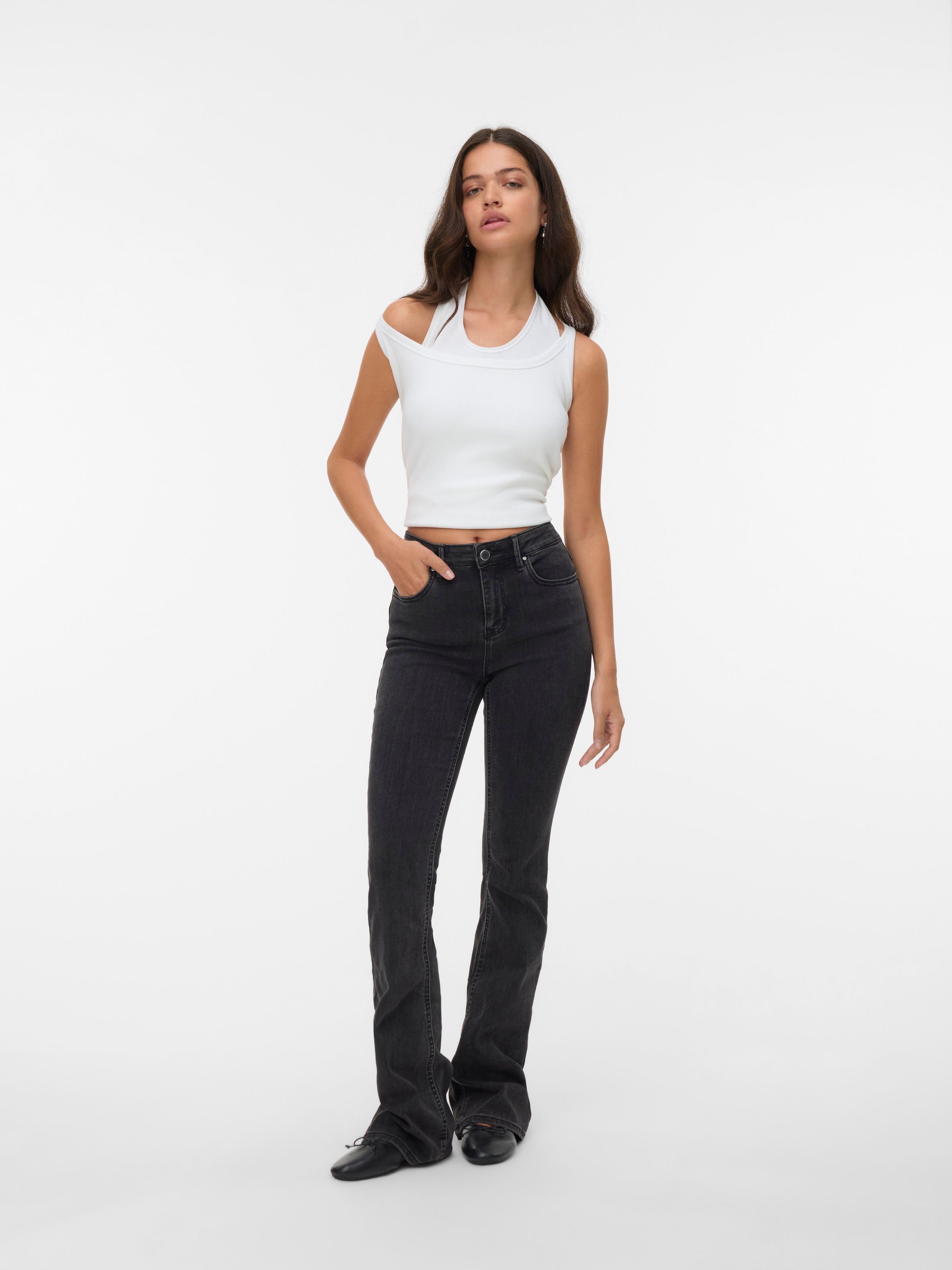Vero Moda Bootcut-Jeans »VMFLASH MR FLARED JEANS LI170 GA NOOS«