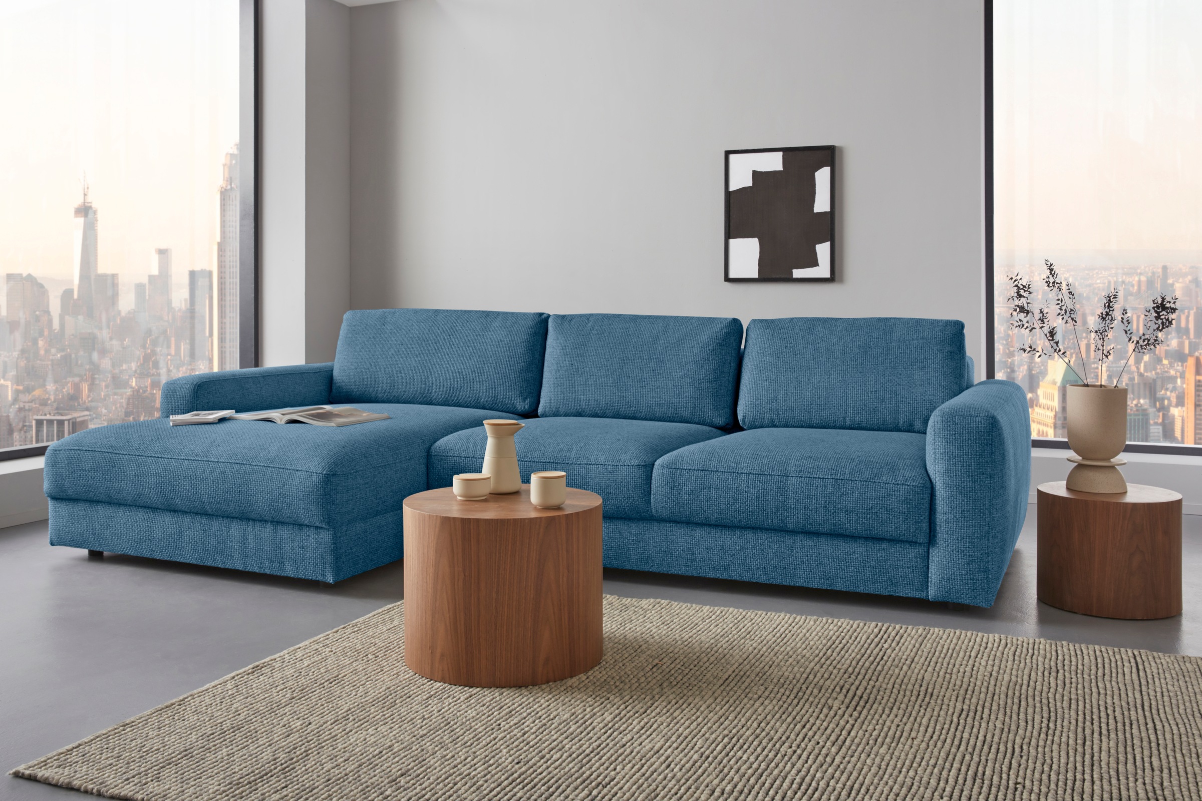 Home affaire Ecksofa »Bloomfield, elegant, viel Platz, Mega Couch, Breite 3 günstig online kaufen