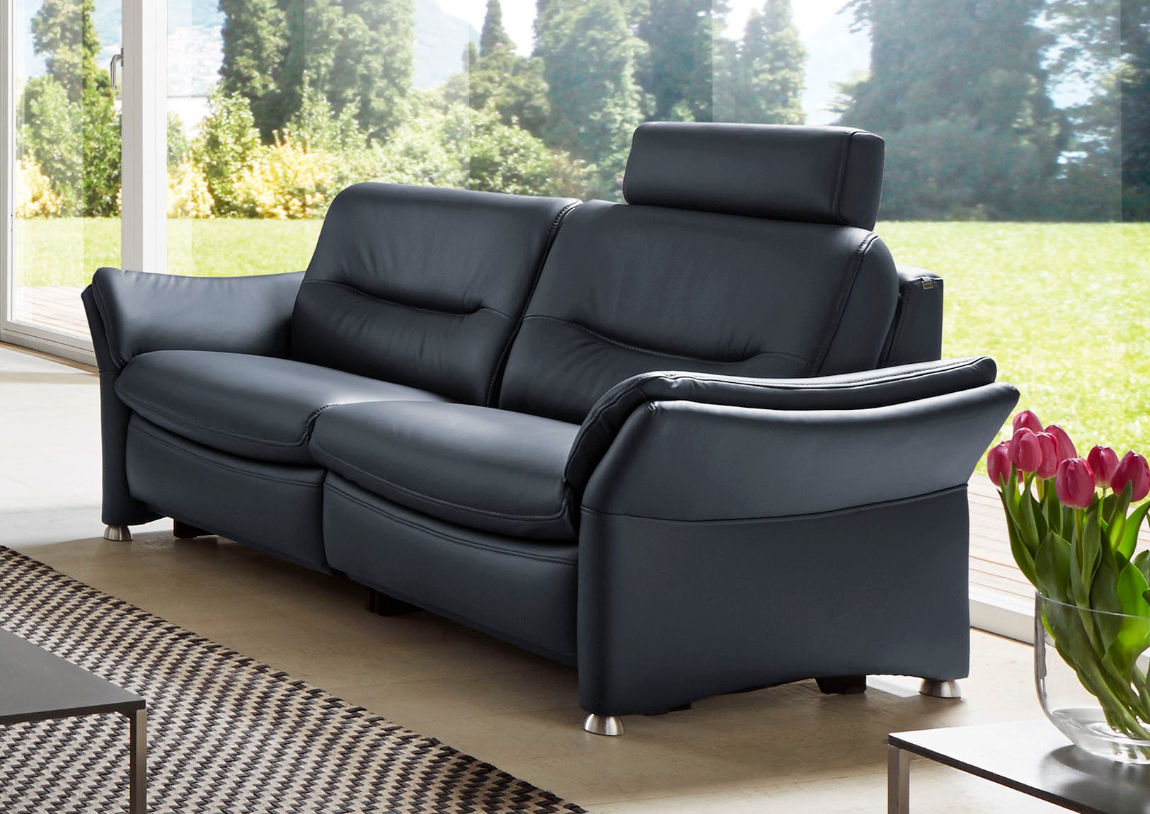 HUKLA 2,5-Sitzer »HU-SF15058 Ledersofa, Breite 194 cm«, aus Leder, optional günstig online kaufen