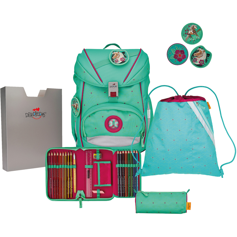DERDIEDAS Schulrucksack »ErgoFlex, Peppermint Pony« Reflektoren Peppermint Pony