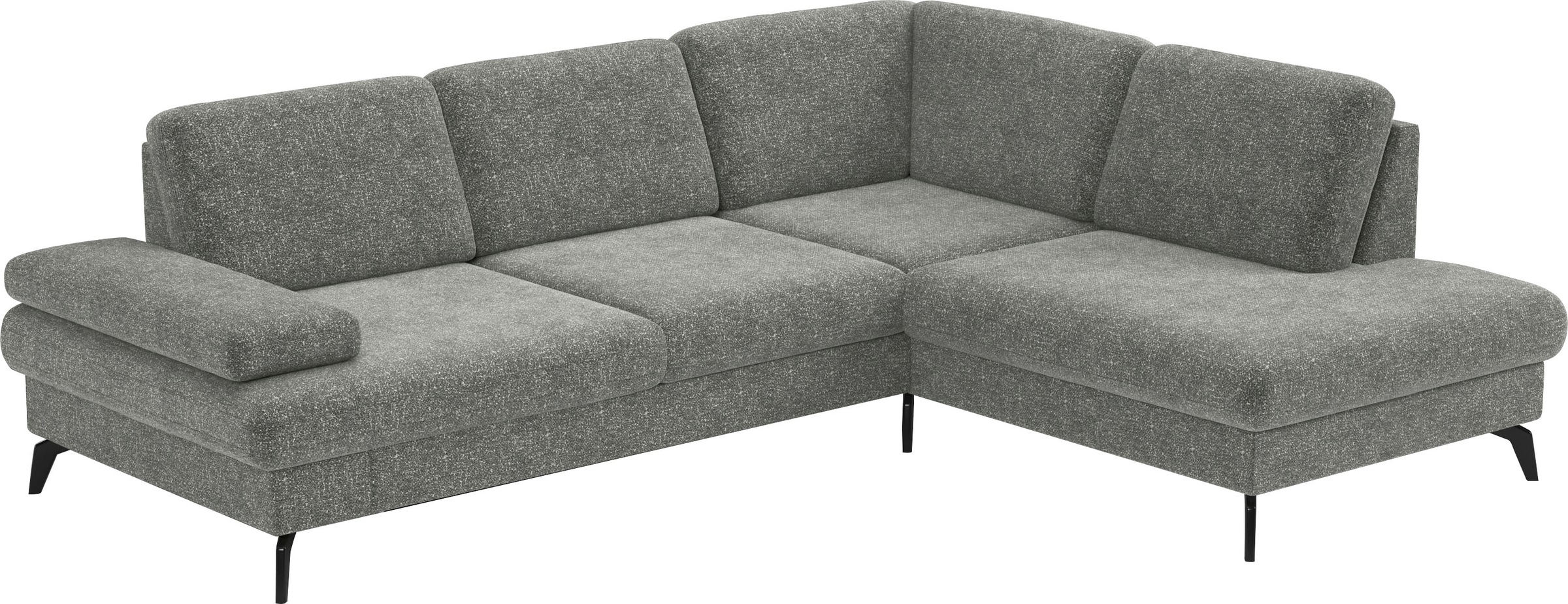 sit&more Ecksofa »Morris L-Form, inkl. Sitztiefenverstellung«, wahlweise mit Armteilverstellung, Bettfunktion & Bettkasten