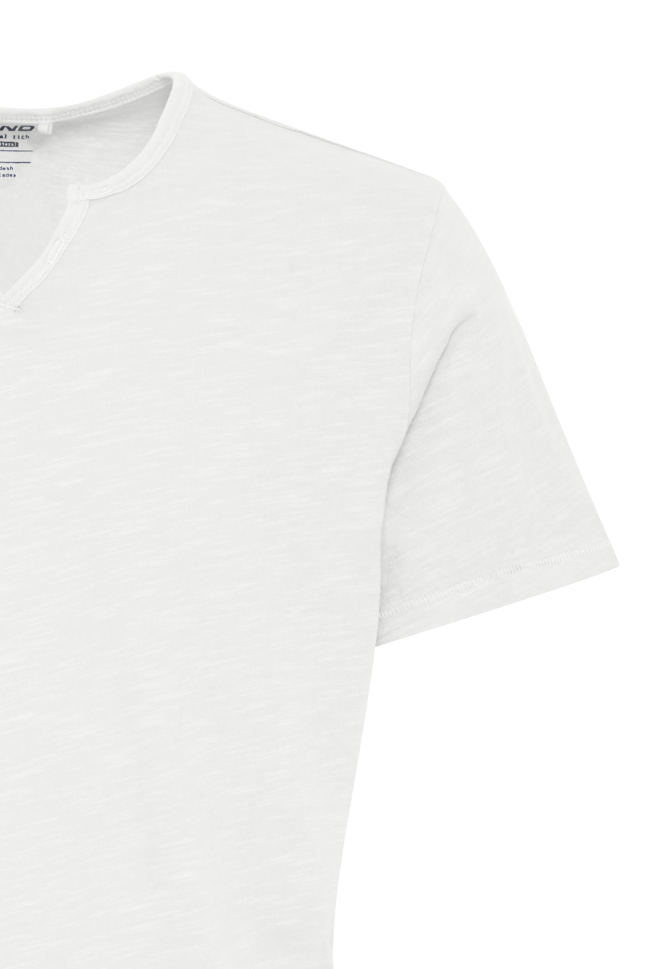 Blend T-Shirt »BHAshton split neck tee« mit Deko-Knopfdetail am Ausschnitt