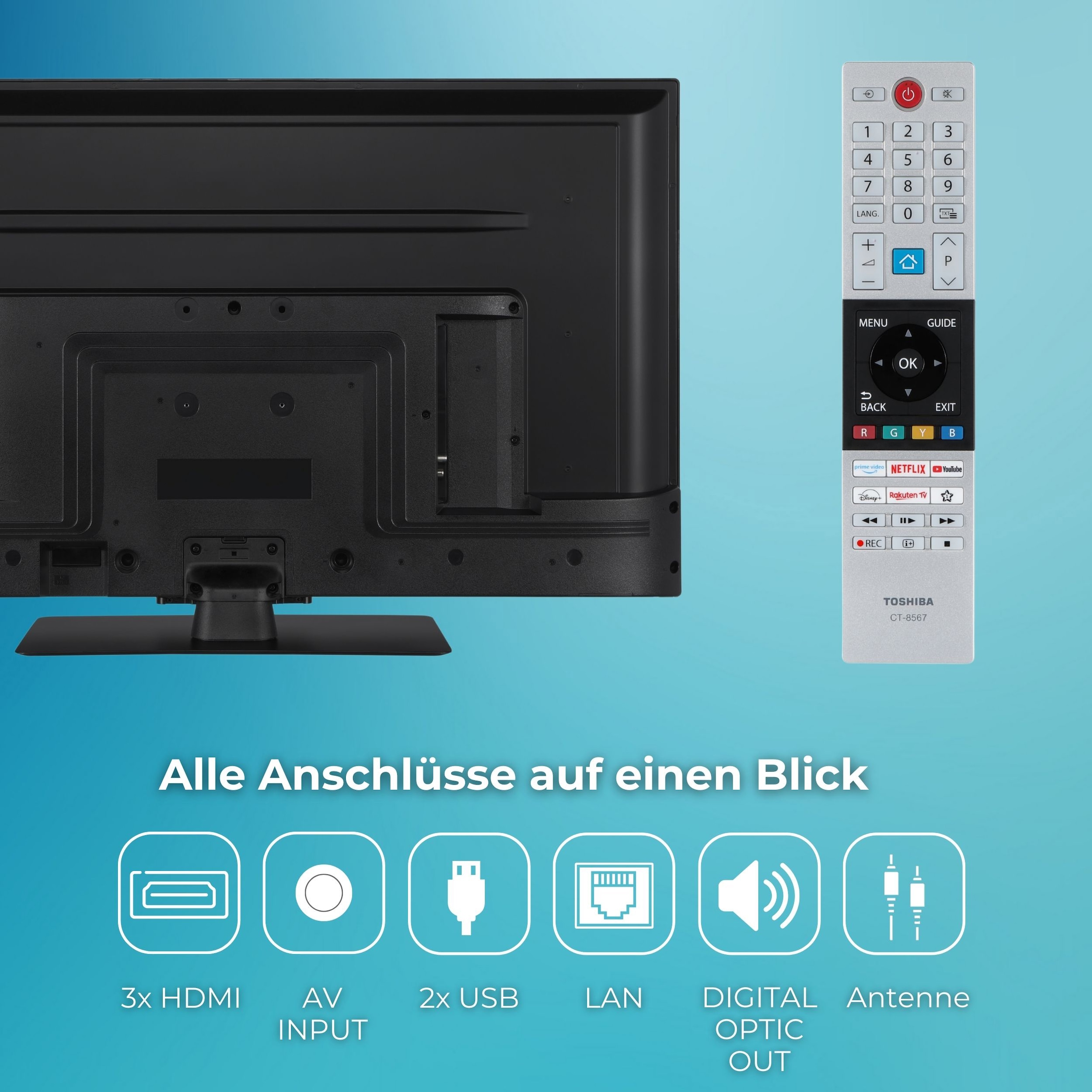 Toshiba LED-Fernseher »43UV3463DA« 108 cm/43 ″ Smart-TV