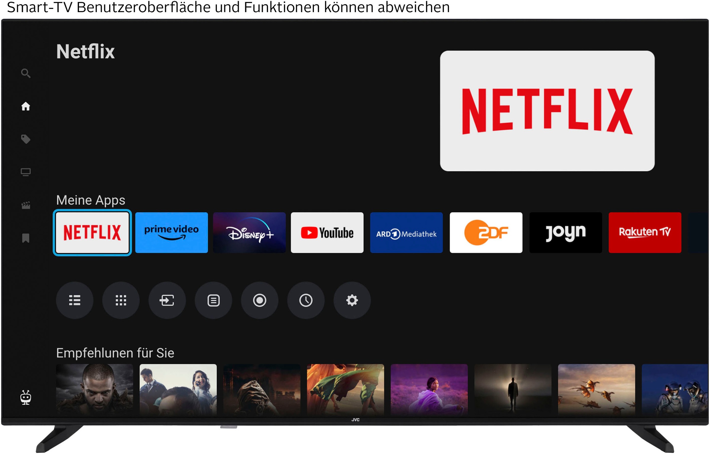 JVC LED-Fernseher »LT-65VU3455«, 4K Ultra HD, Smart-TV