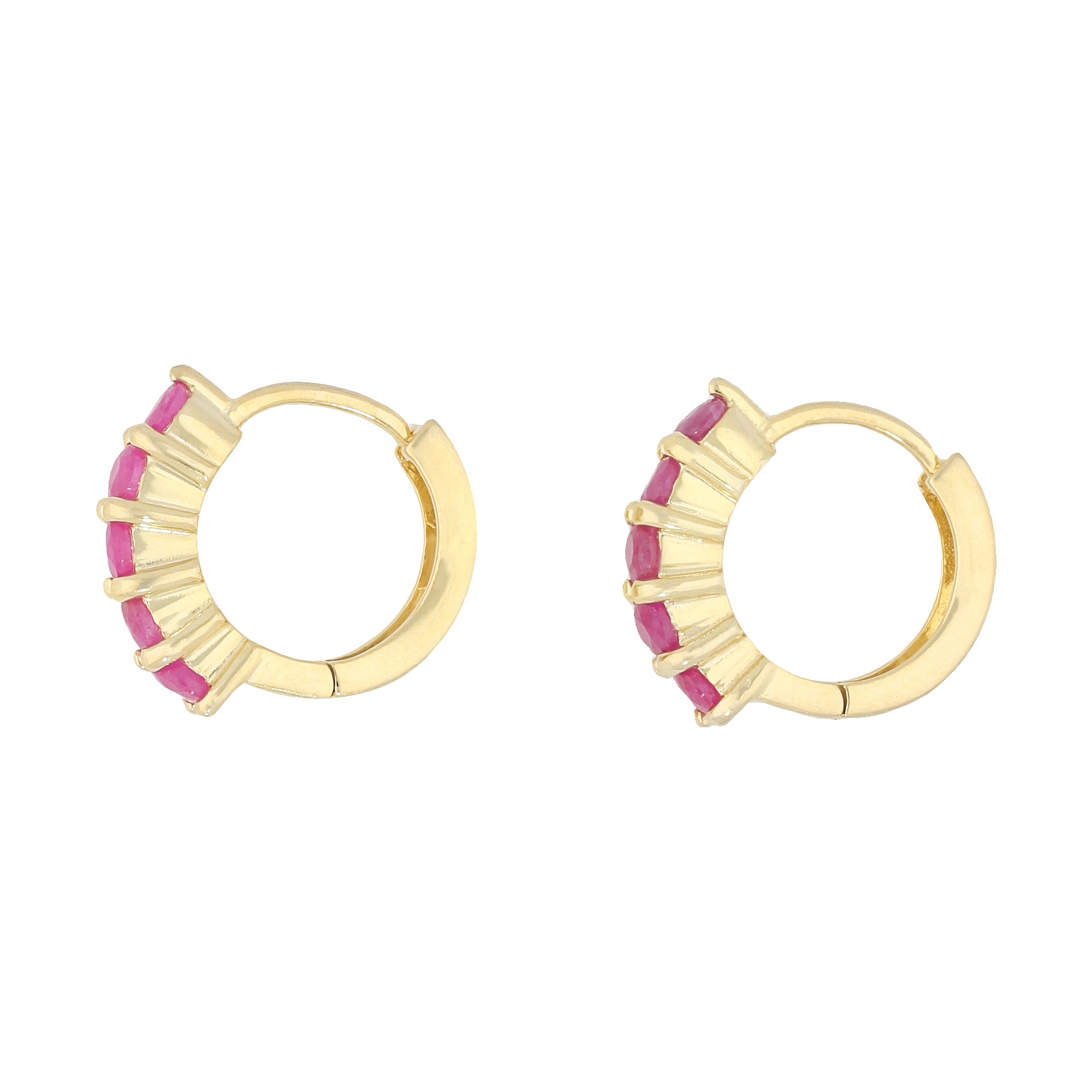 Vivance Paar Creolen »stylish rubies«