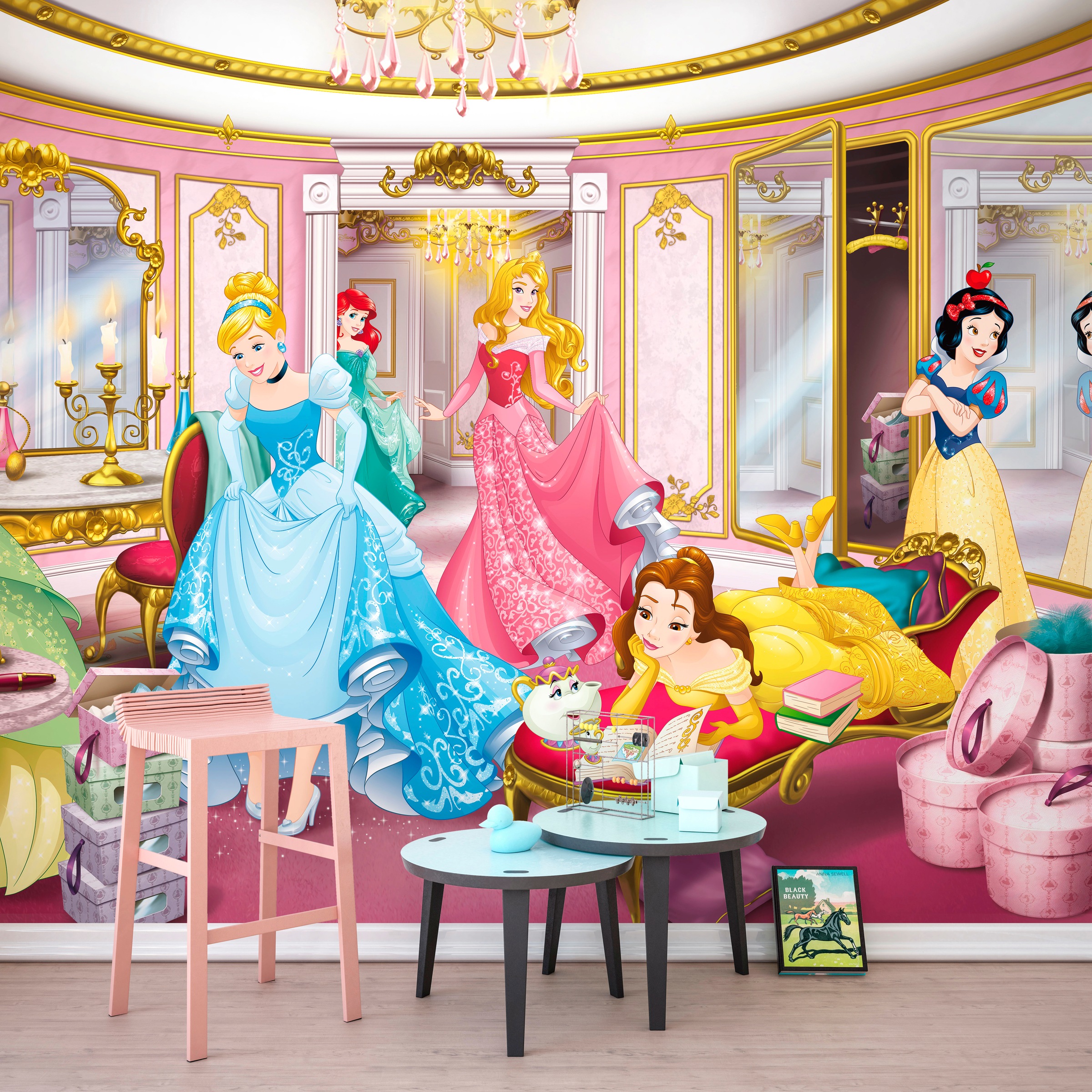 Komar Fototapete »Princess Mirror - Größe 368 x 254 cm«, bedruckt, Kinderzimmer