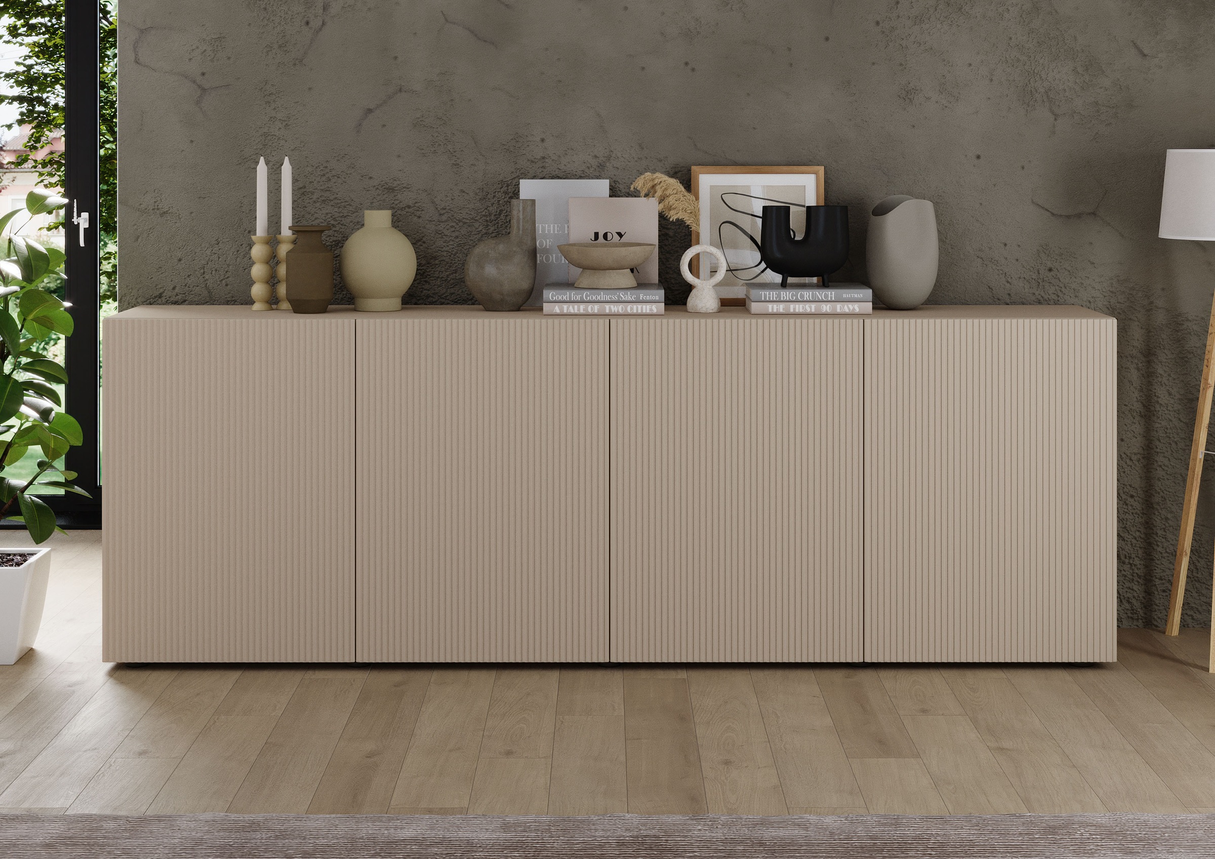 INOSIGN Sideboard »Rio Breite 240 cm, Kommode mit 4 Türen, Anrichte,« gerif günstig online kaufen