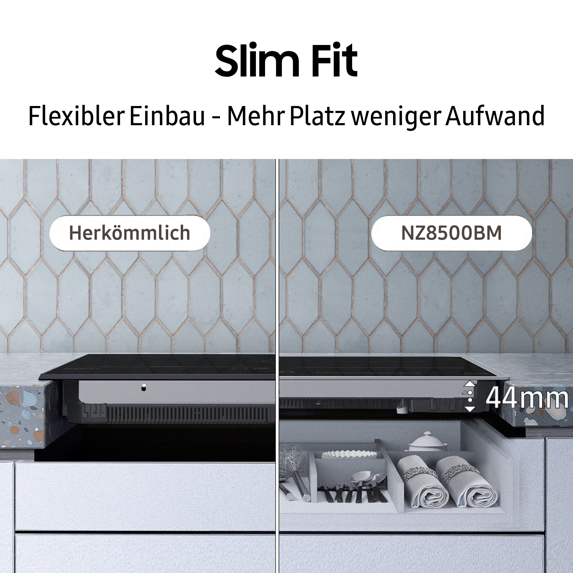 Samsung Induktions-Kochfeld »NZ64B4015HK/U1« Höhe des Kochfelds beträgt nur günstig online kaufen