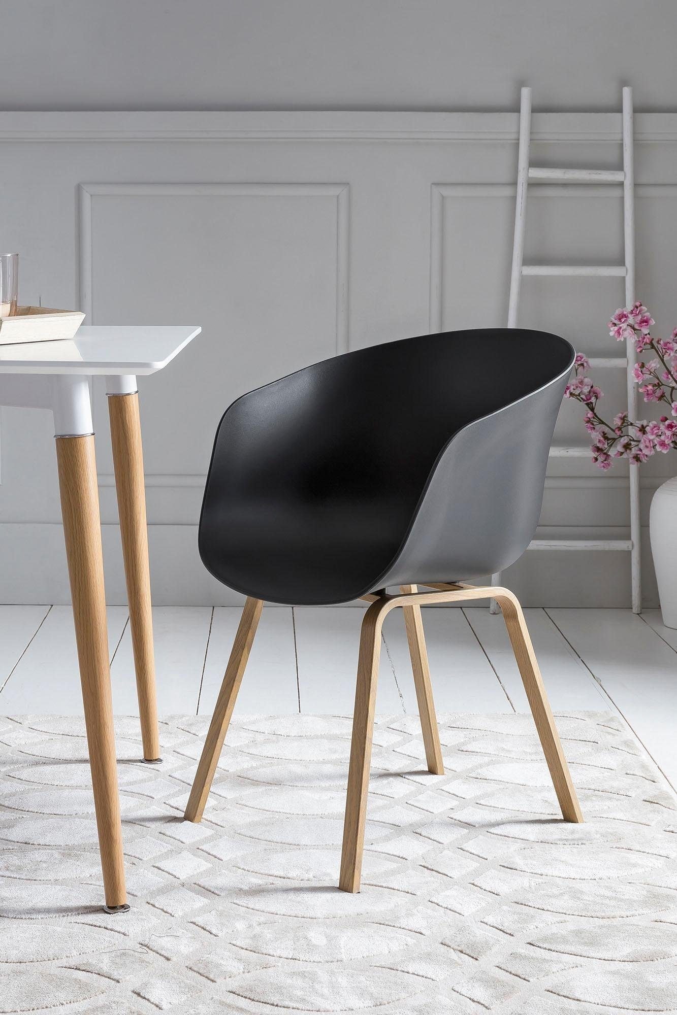 SalesFever Schalenstuhl »Lund Designer Schalenstuhl-Set« (Set) 2 Stk. Zweie günstig online kaufen