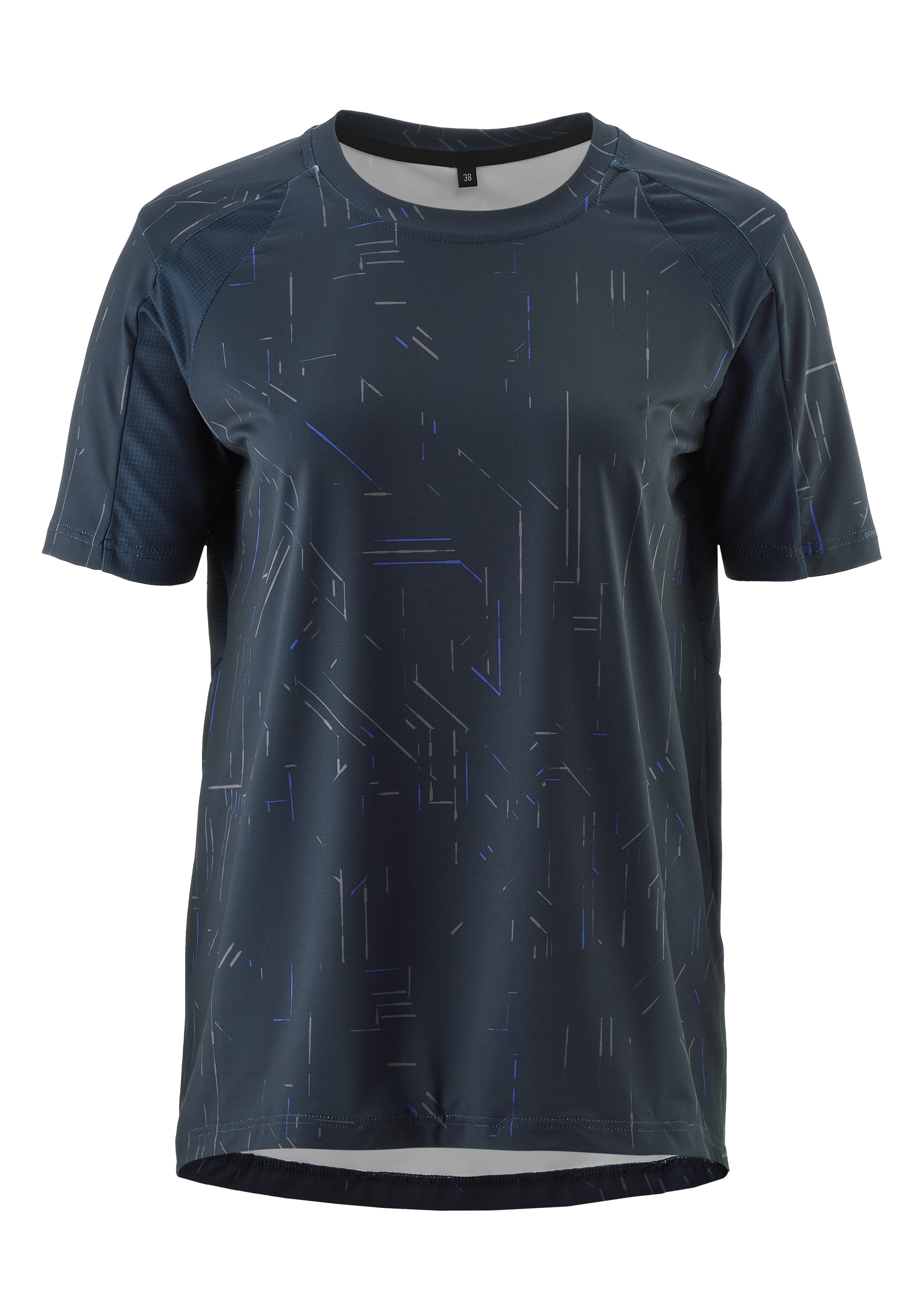 GONSO Radtrikot »Trail Jersey W« Damen Fahrradtrikot kurzarm, lässiges MTB-Shirt, Quick-Dry, Slim fit nachtblau 36 36 Körpernahe Passform