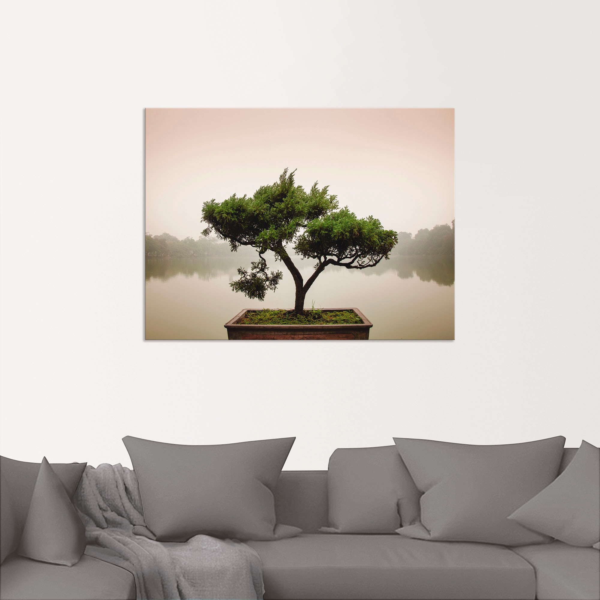Artland Wandbild »Chinesischer Bonsaibaum«, Bäume, (1 St.), als Alubild, Ou günstig online kaufen