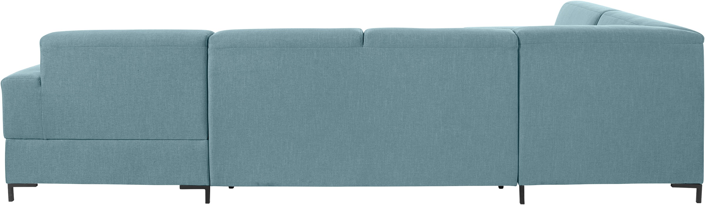 OTTO products Wohnlandschaft »Grazzo U-Form«, hochwertige Stoffe aus recyceltem Material, Steppung im Sitzbereich