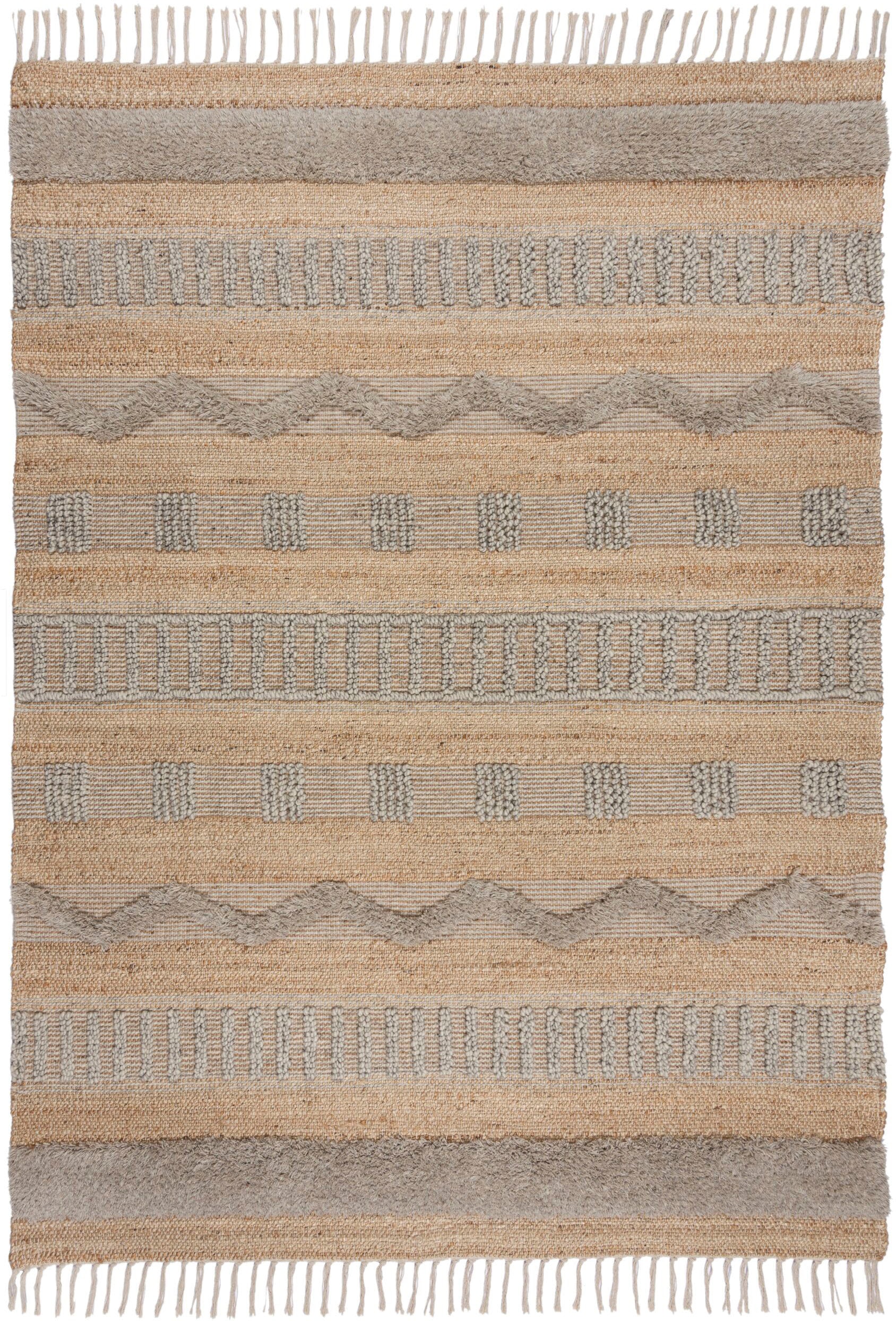 FLAIR RUGS Teppich »Medina«, rechteckig, 12 mm Höhe, Boho-Look, aus Naturfa günstig online kaufen