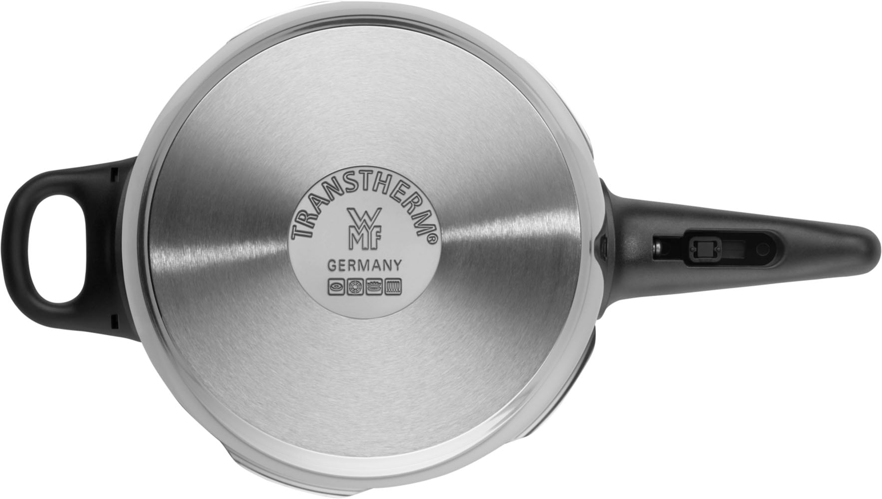WMF Schnellkochtopf »Perfect One Pot, Dampfkochtopf 6,5l + 3l, großes Kochsignal, Induktion« 1 Druckkochtopf (V 6,5l, Ø 22cm), 1 Bratpfanne (V 3,0l, Ø 22cm),  Cromargan® Edelstahl Rostfrei 18/10