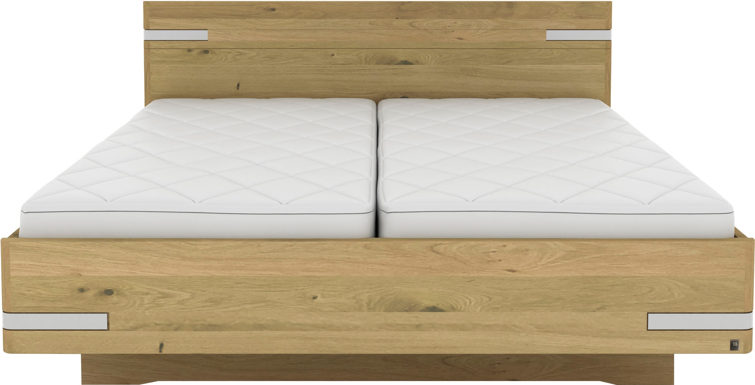 Musterring Holzbett »Savona, Bettgestell, Bettrahmen, teilmassiv Bianco-Eic günstig online kaufen