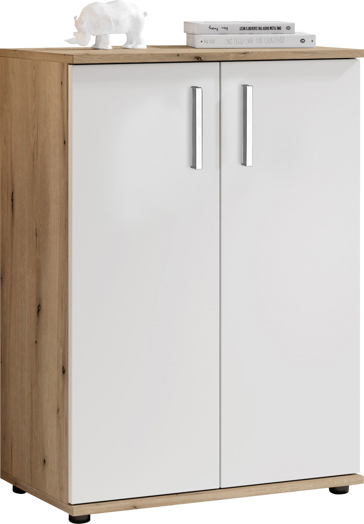 HBZ Kommode »BC-Drift-2, Mehrzweckschrank Stellmaß BxHxT 60x84x35 cm«, (1 St.), Schrank mit 2 Türen und 1 Einlegeboden
