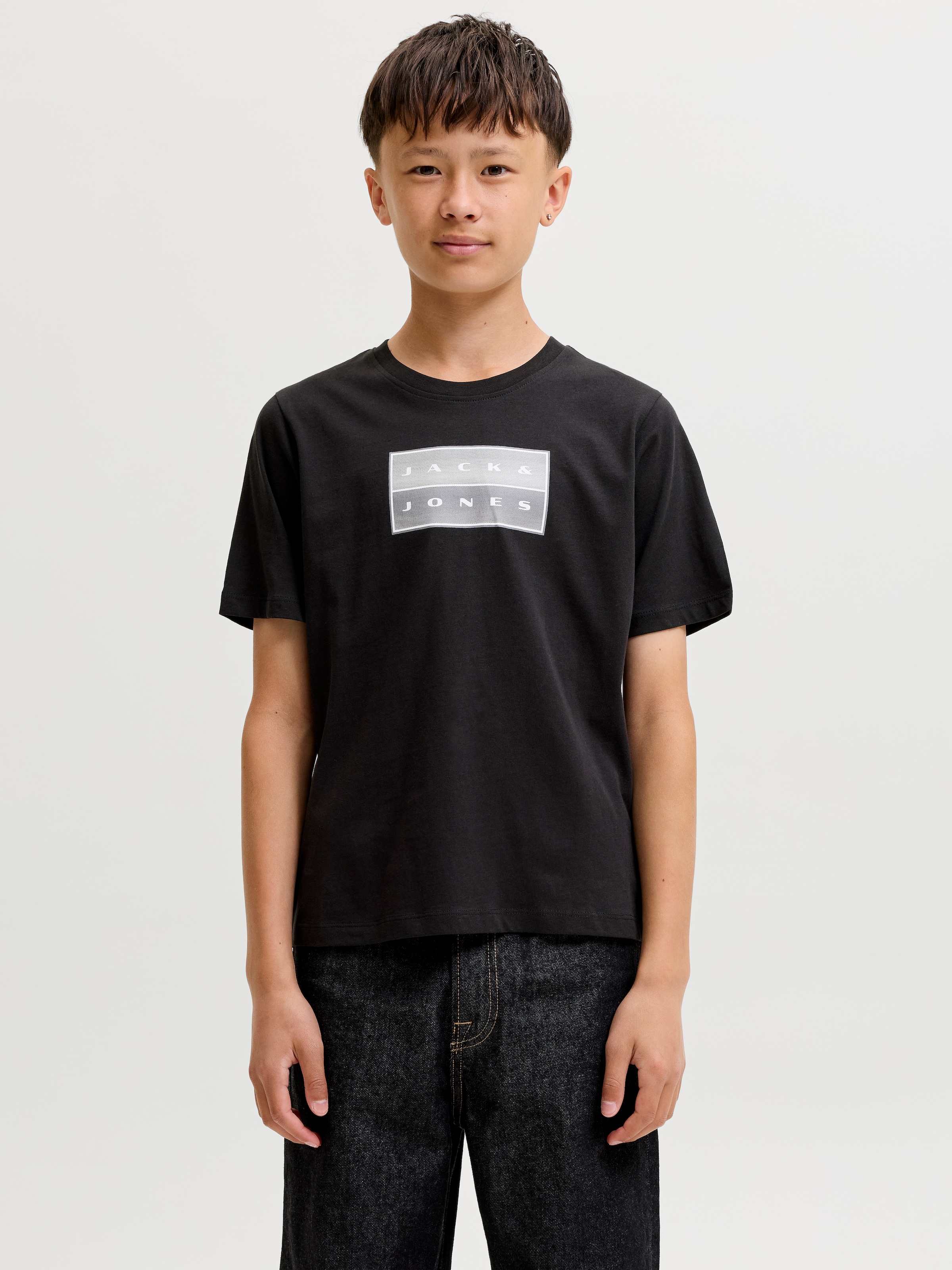Jack & Jones Junior »JCOFUSION DOTS PRINT TEE SS CN JNR« Baumwolle, normal geschnitten
