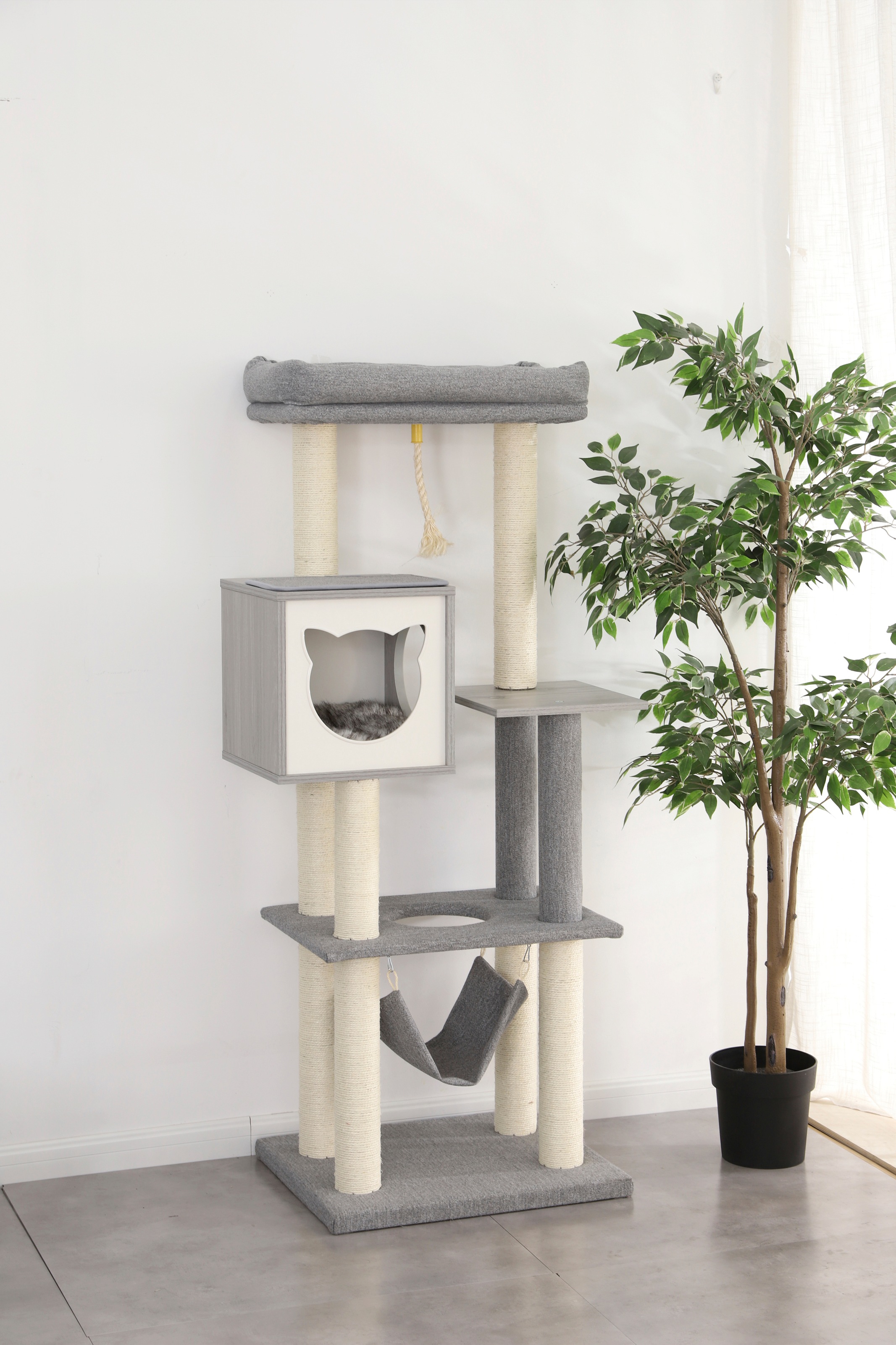 17. Bild von ABUKI Kratzbaum »Snorre«, hoch, BxTxH: 59x48x155 cm